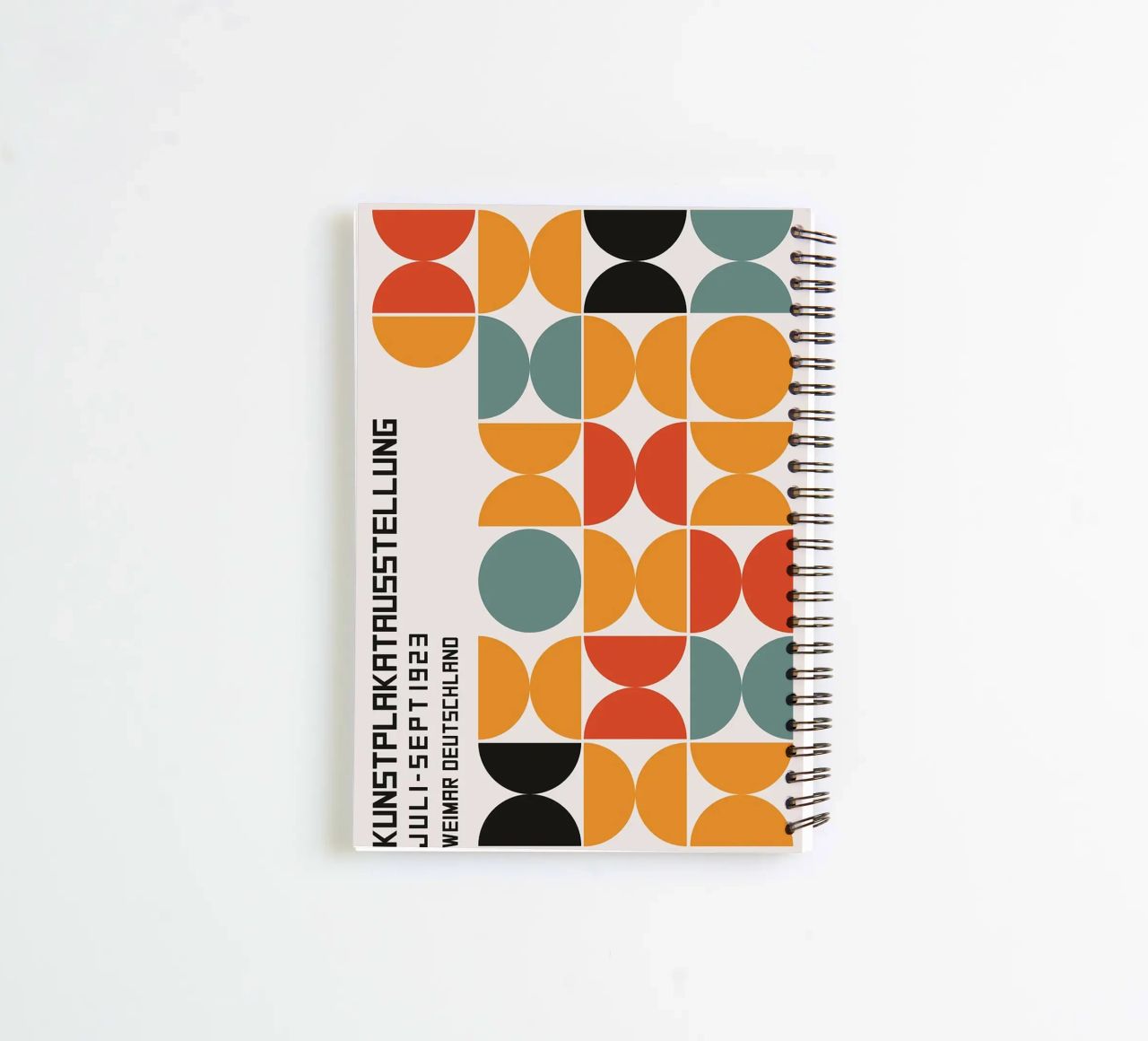 geometric circles symmetry shapes spiral notebook by Lindsey W Fernandez