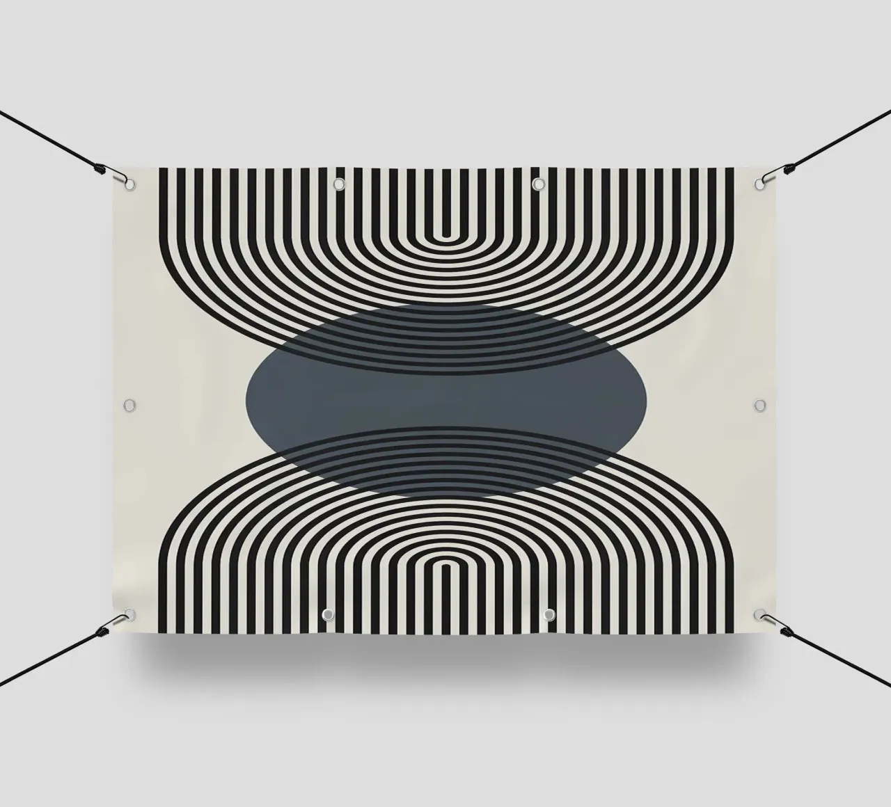 cerchio linee strisce concentriche telo in pvc da Lindsey W Fernandez