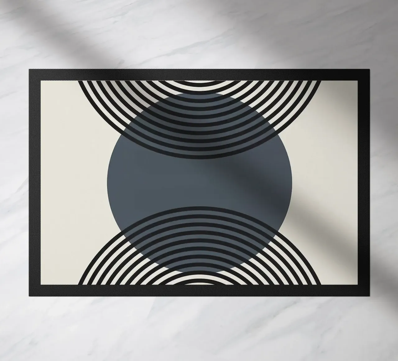 cerchio linee strisce concentriche zerbino da Lindsey W Fernandez