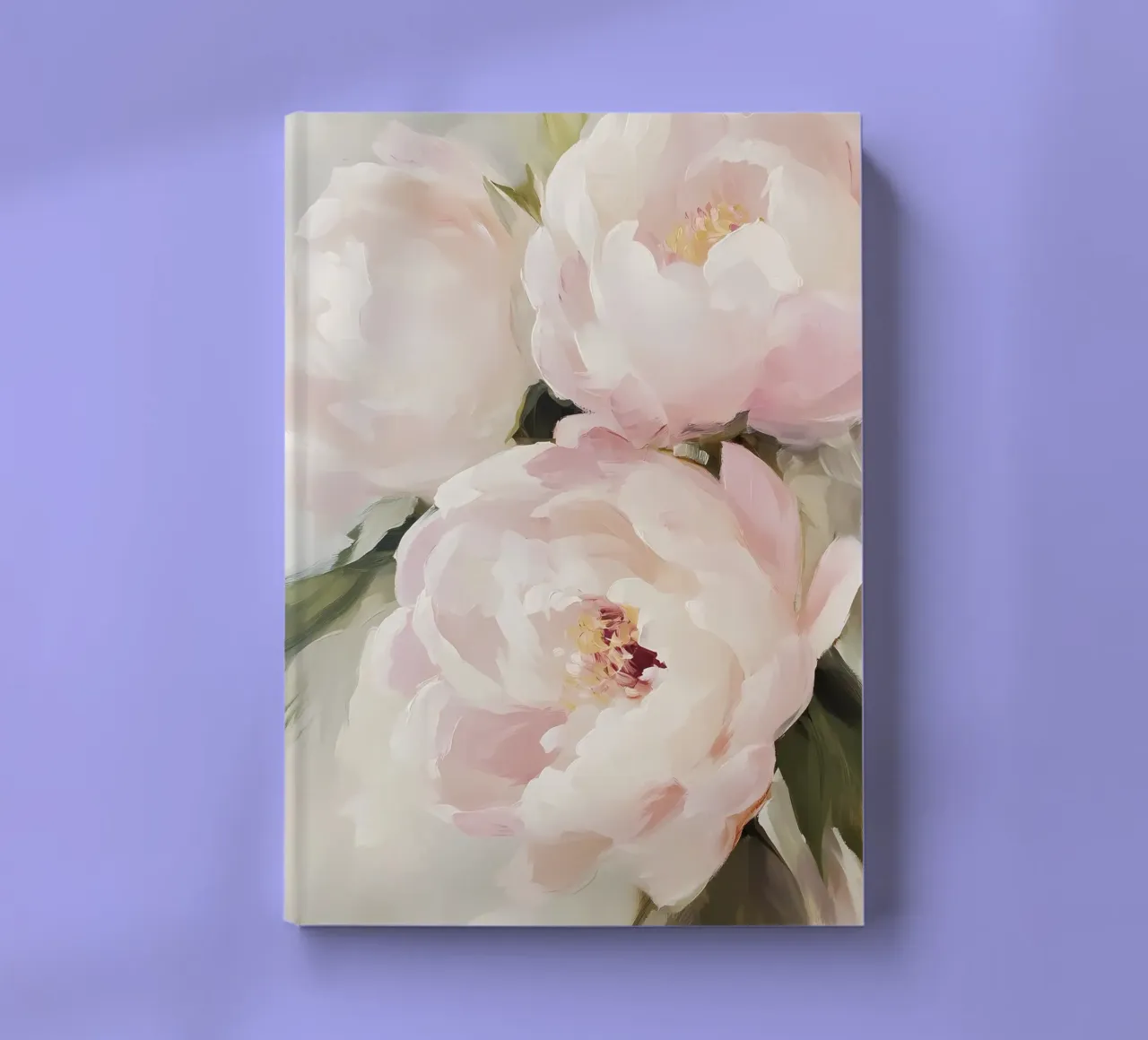 Pink Peonies notebook by IamHomeStudio