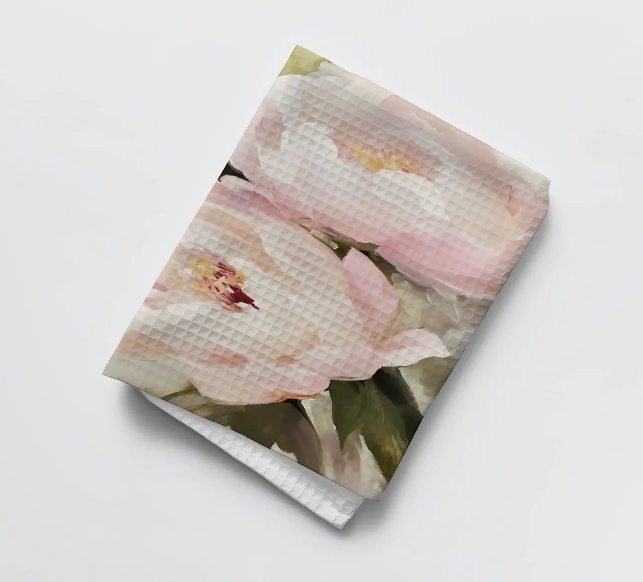 Peonie rosa canovaccio da cucina da IamHomeStudio