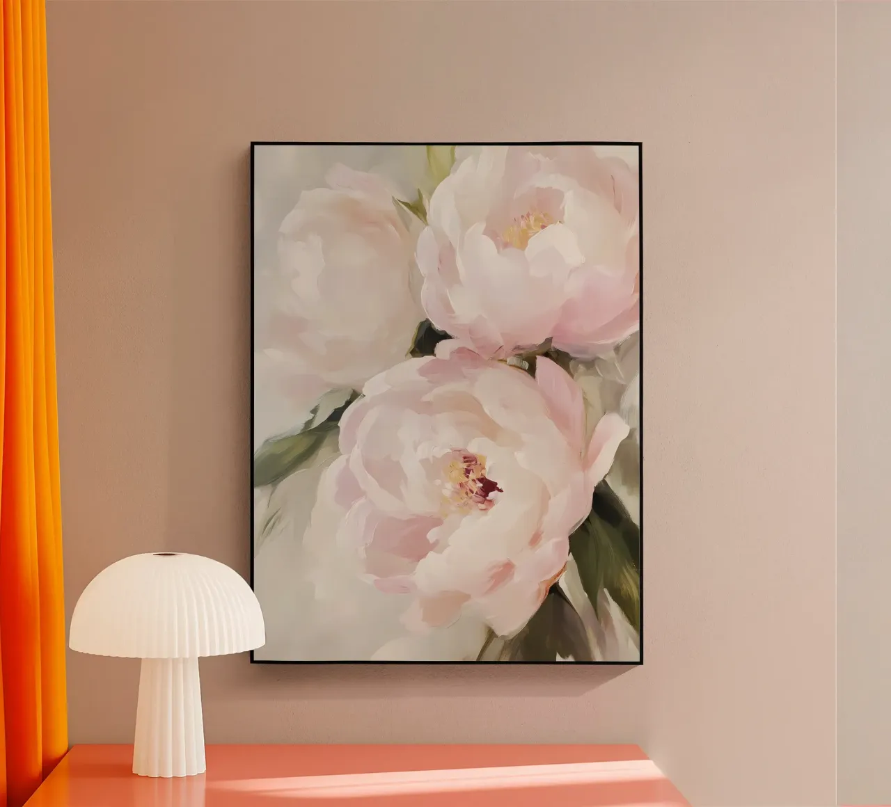Peonie rosa plexiglass da IamHomeStudio