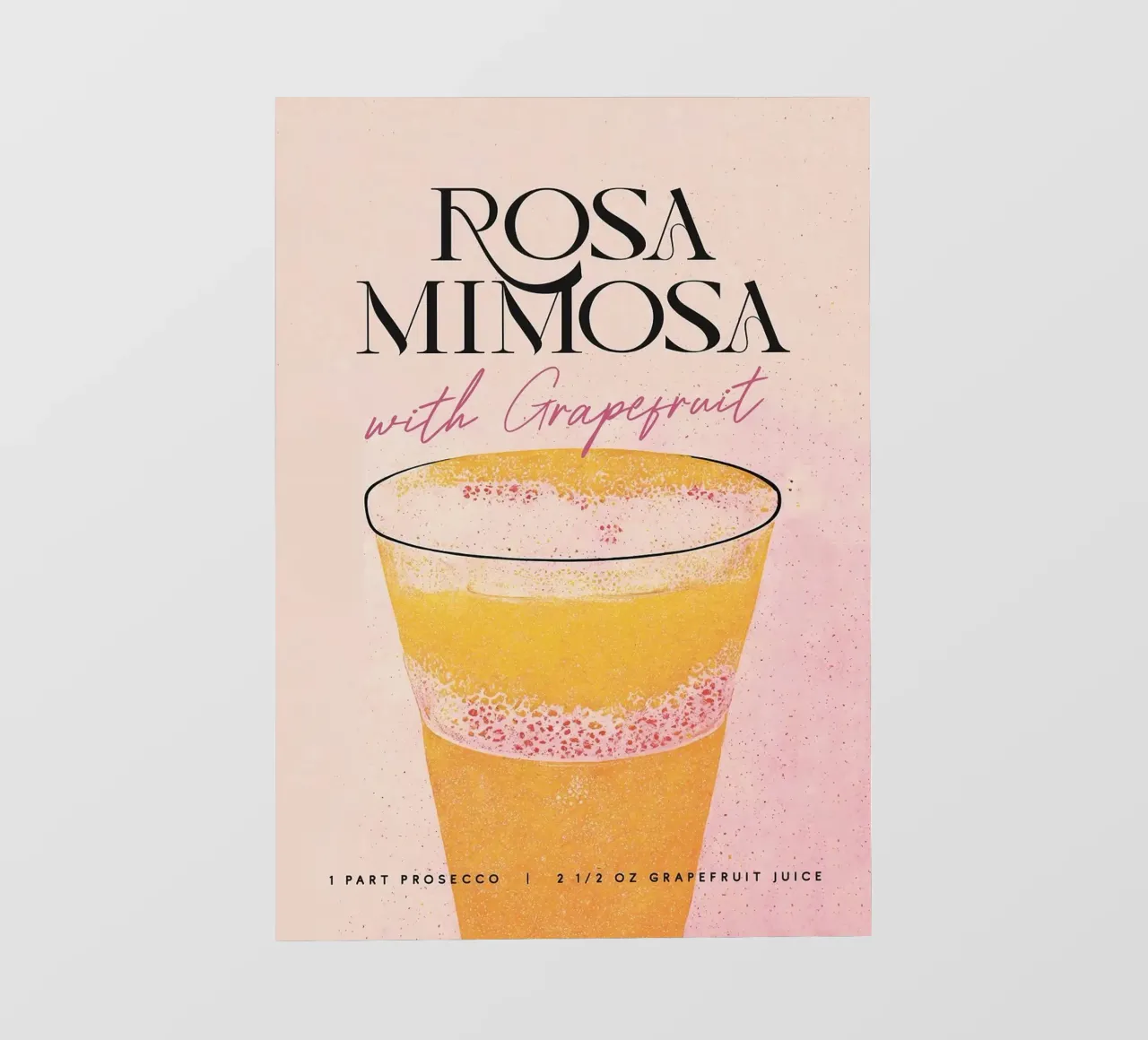 mimosa al pompelmo telo in pvc da John C Labut