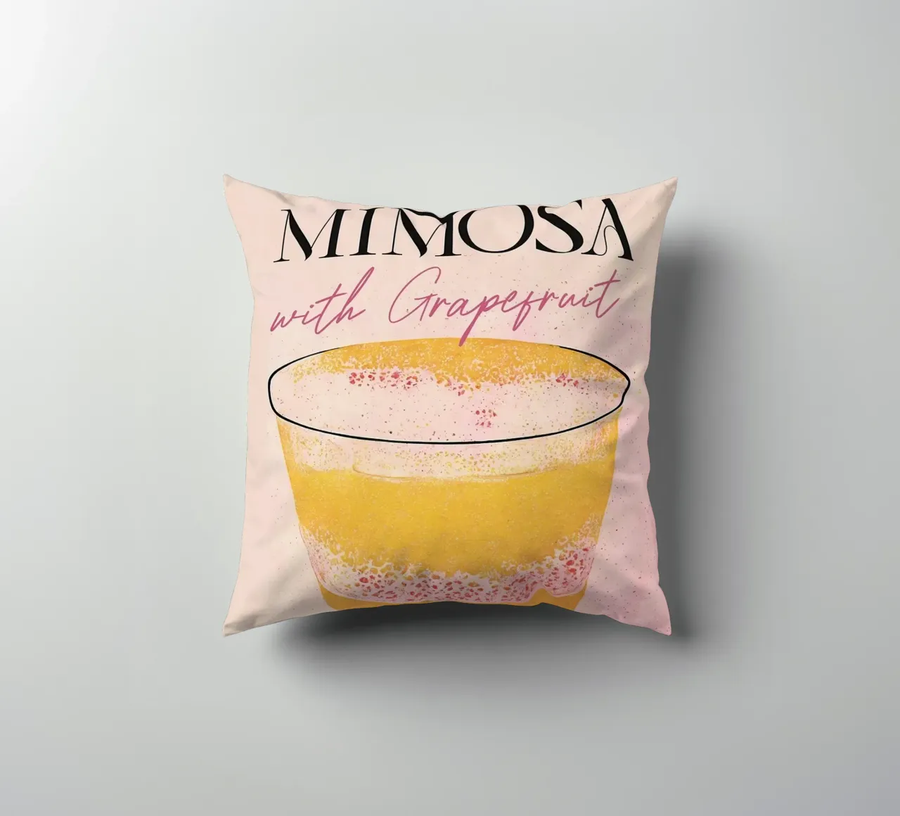 mimosa al pompelmo cuscino da John C Labut