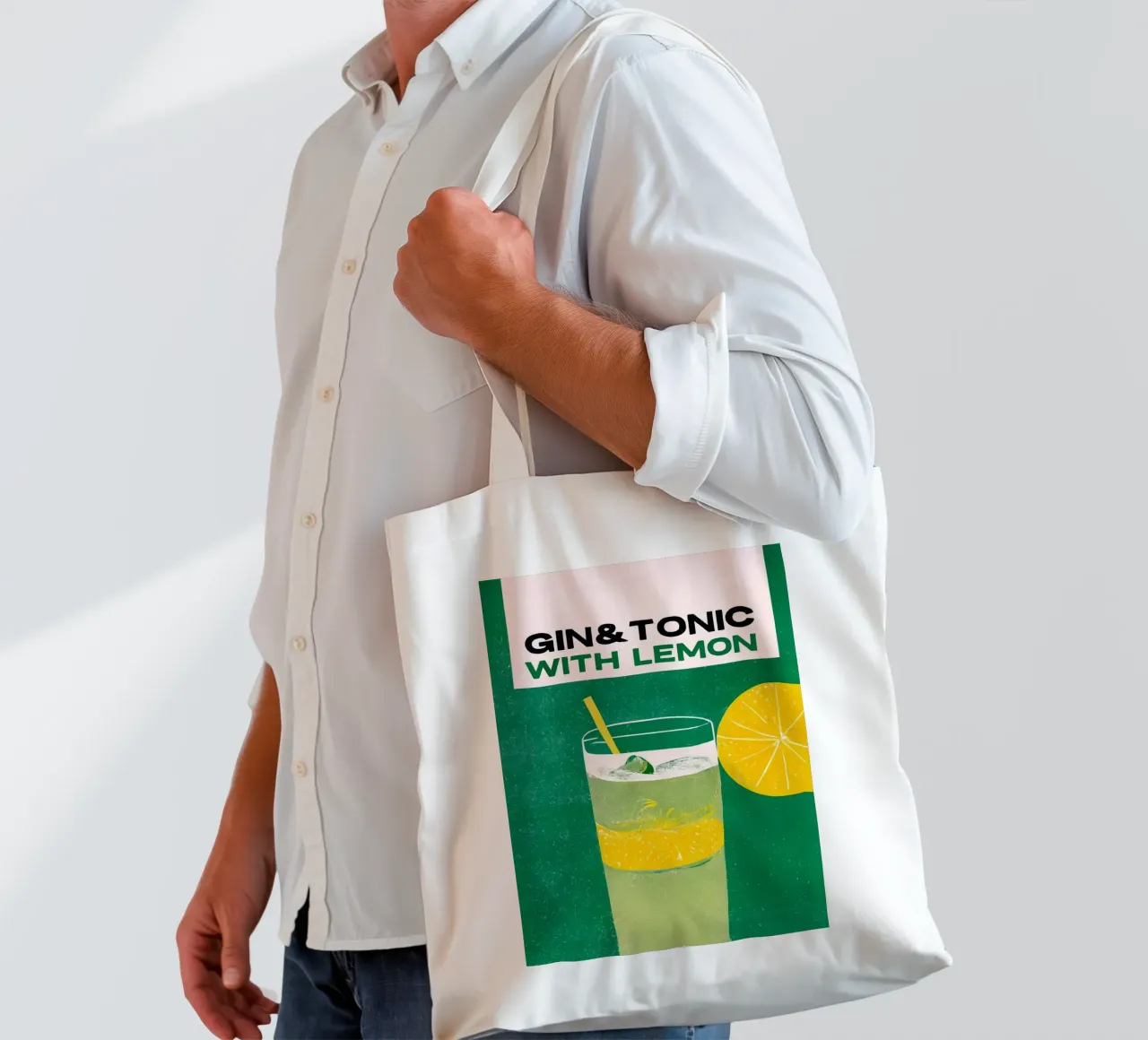 gin e tonic borsa in juta da John C Labut