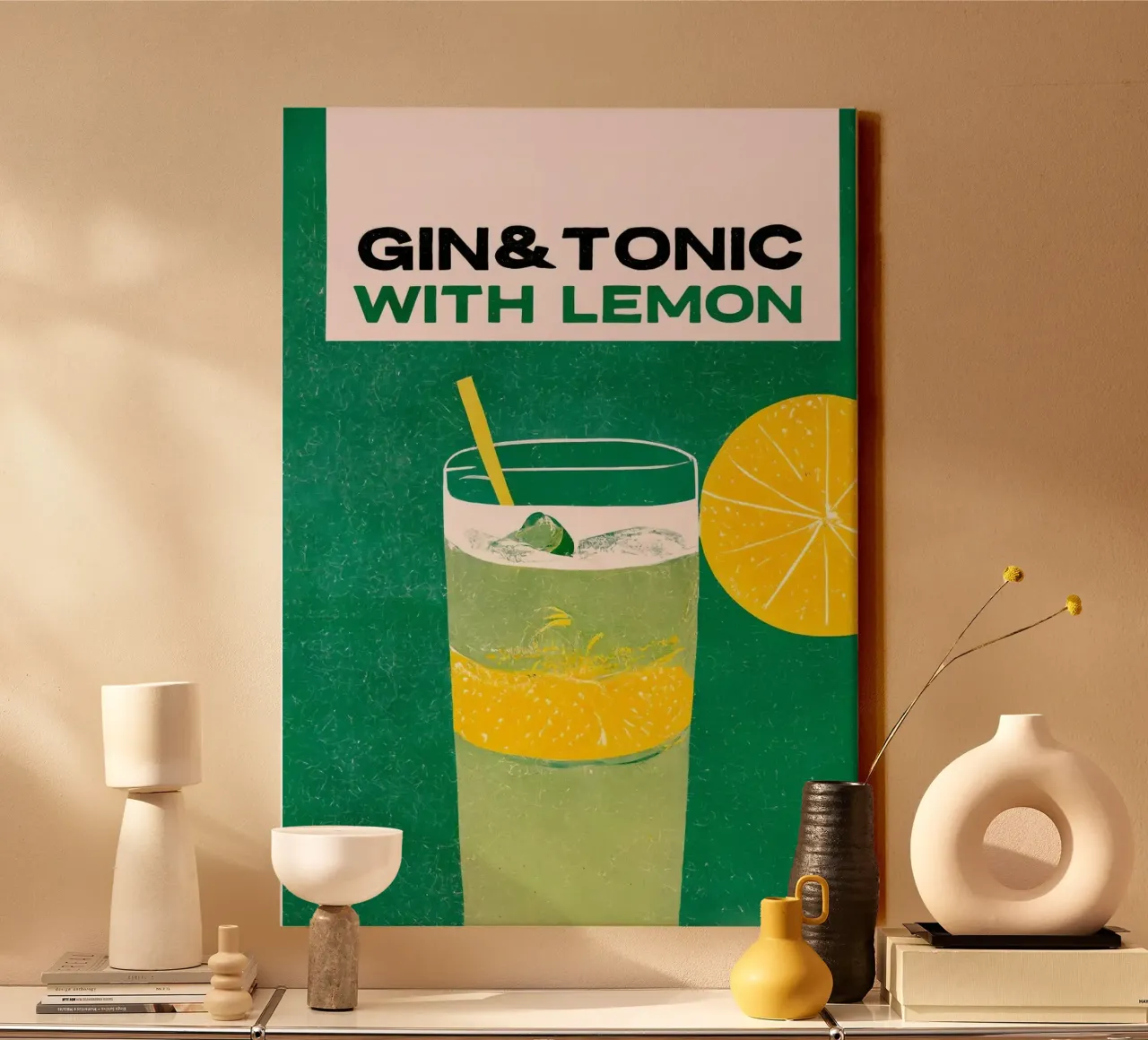 gin e tonic tela da John C Labut