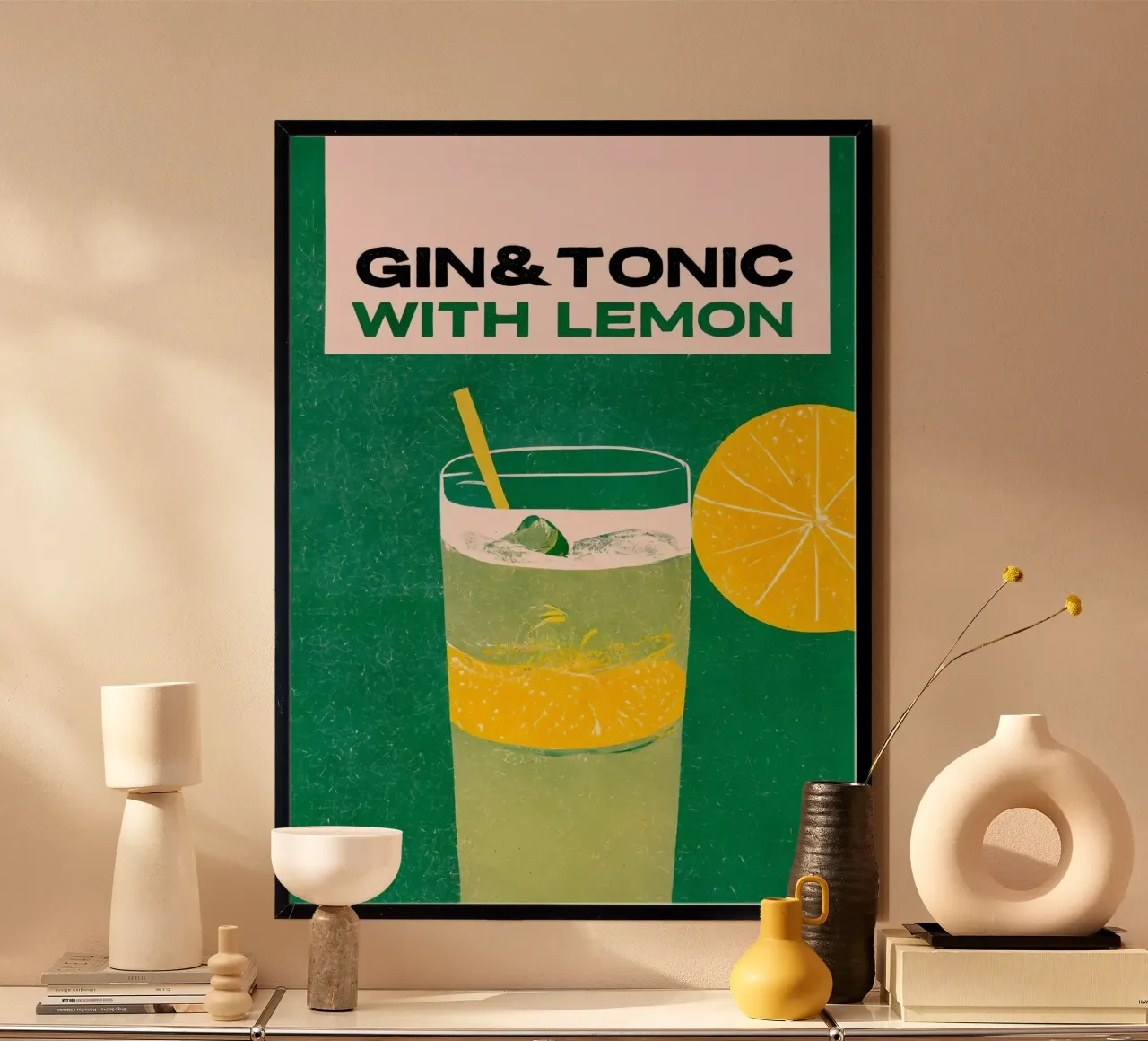 gin en tonic poster van John C Labut
