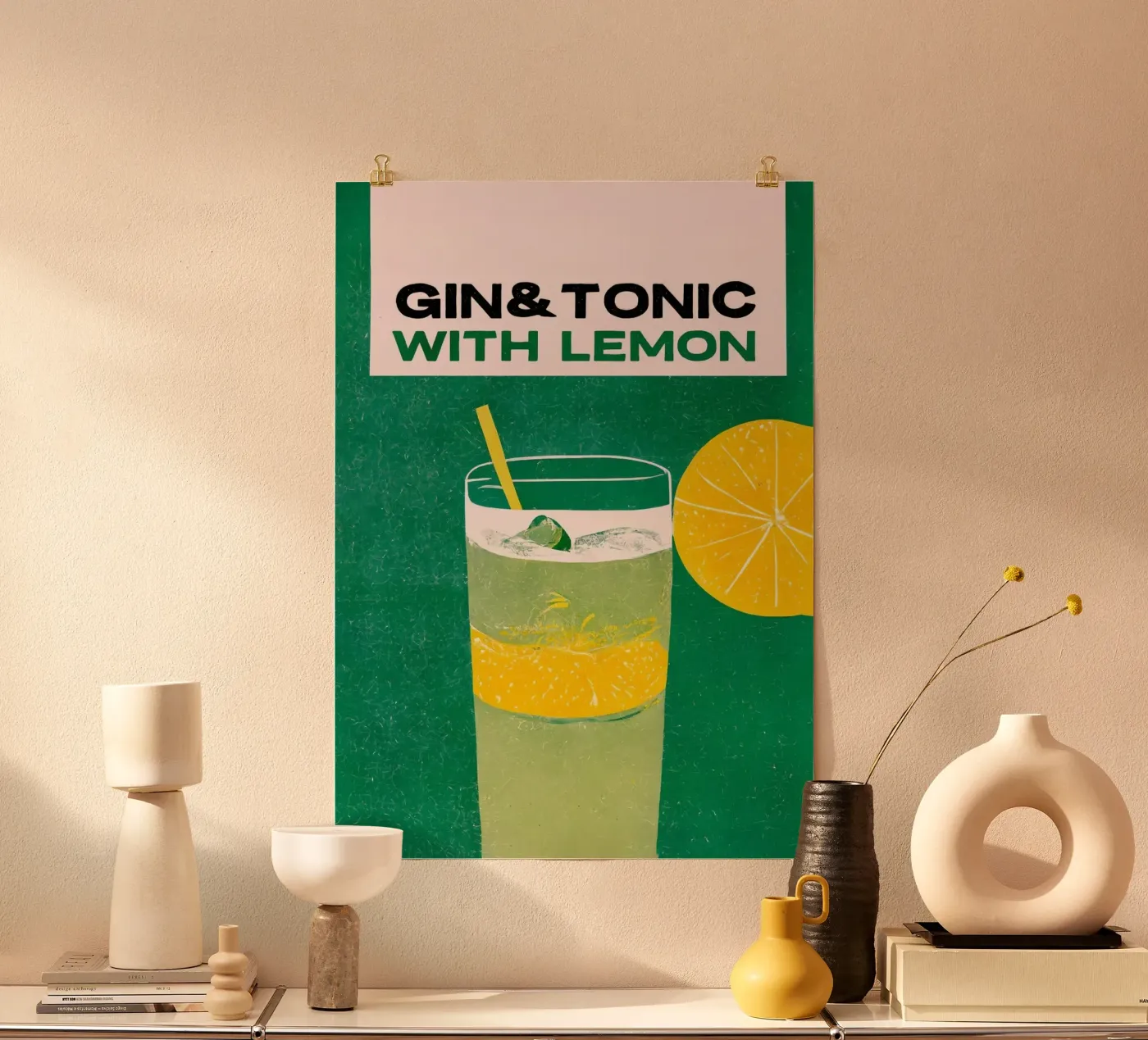 gin and tonic poster de John C Labut