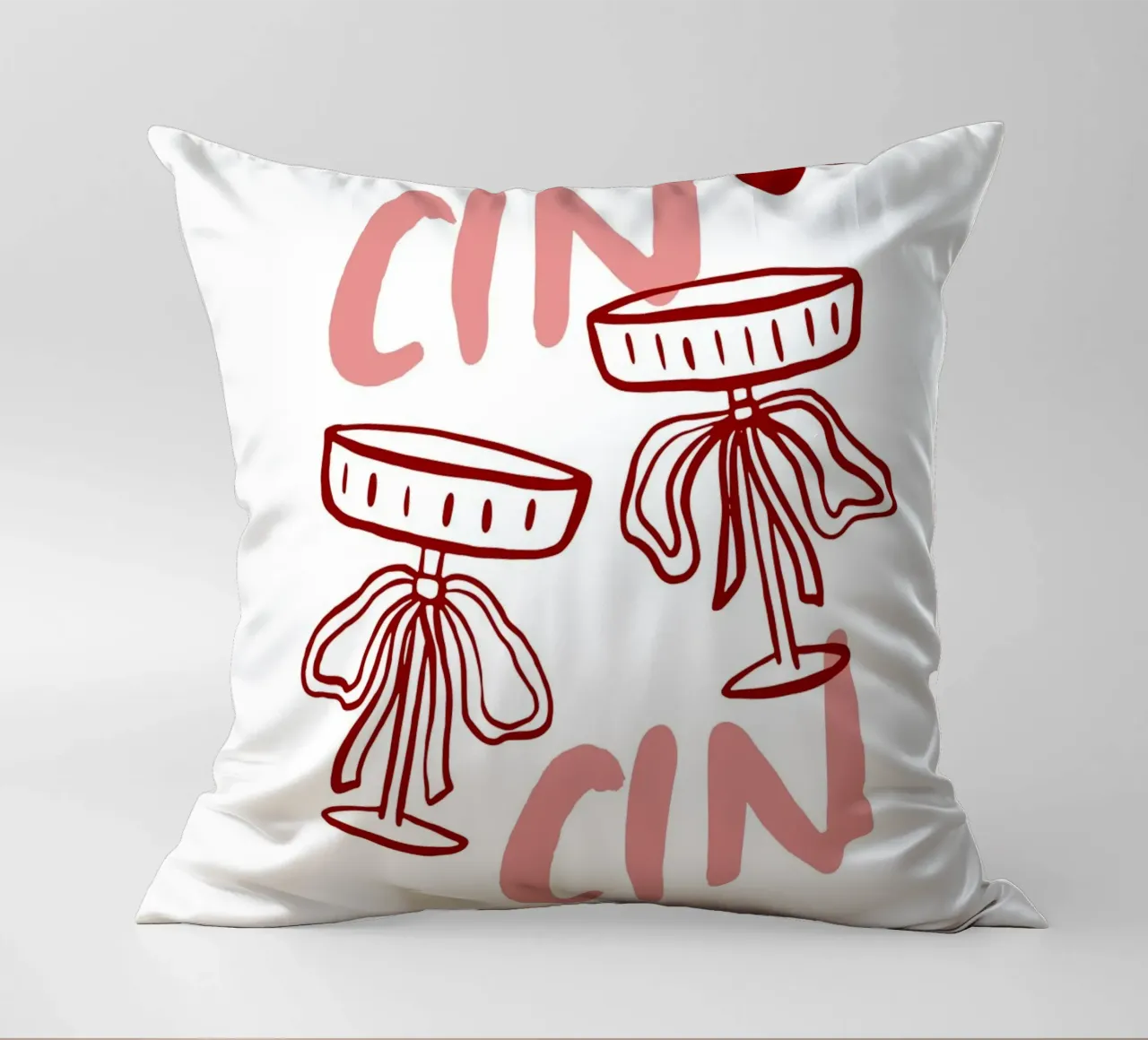 Cin Cin -Cocktails coussin de IamHomeStudio