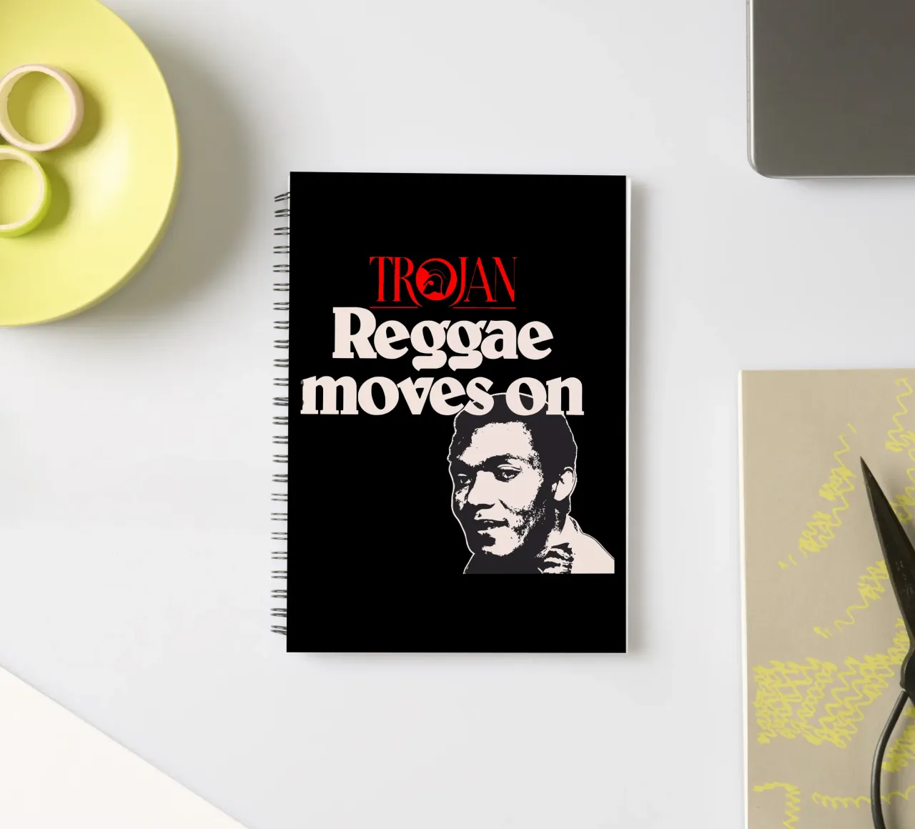 Trojan Reggae Moves On spiral notebook by kiwirsemplok