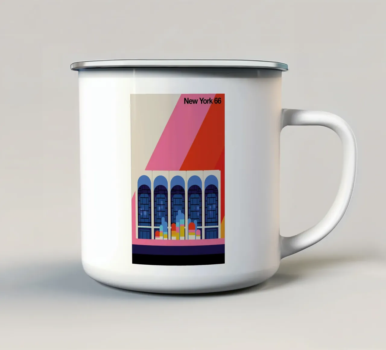 New York 66 tazza in smalto da Bo Lundberg