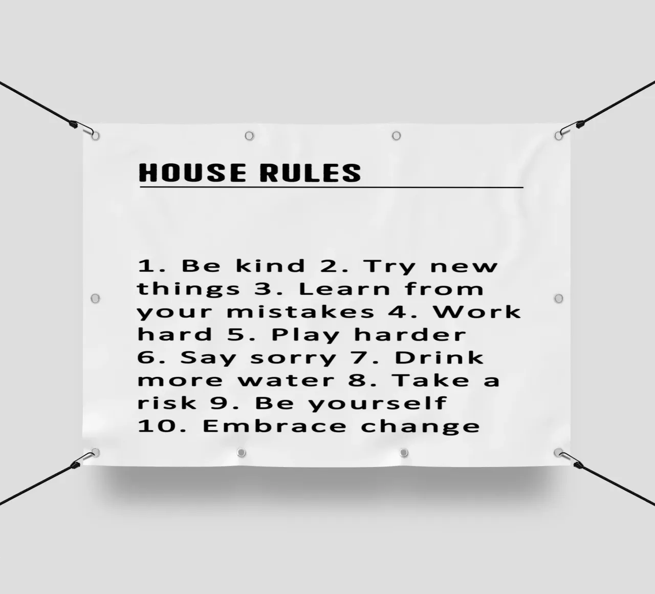 House Rules telo in pvc da WORD & WONDER