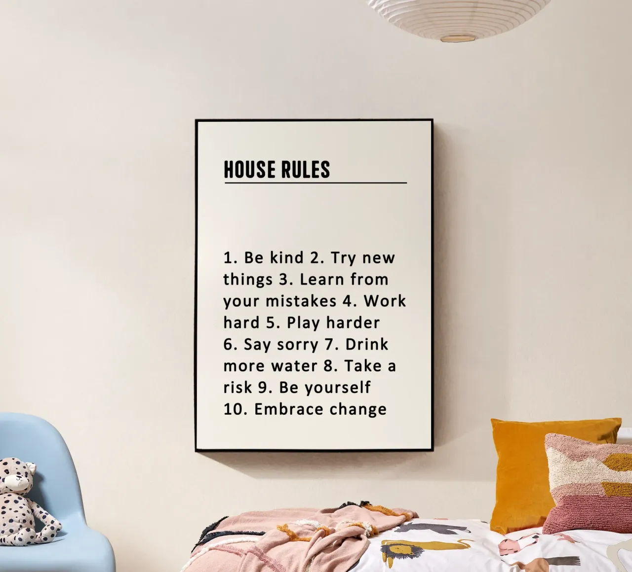 House Rules plexiglass da WORD & WONDER