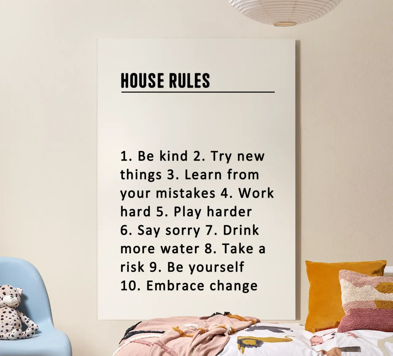 House Rules plexiglass da WORD & WONDER