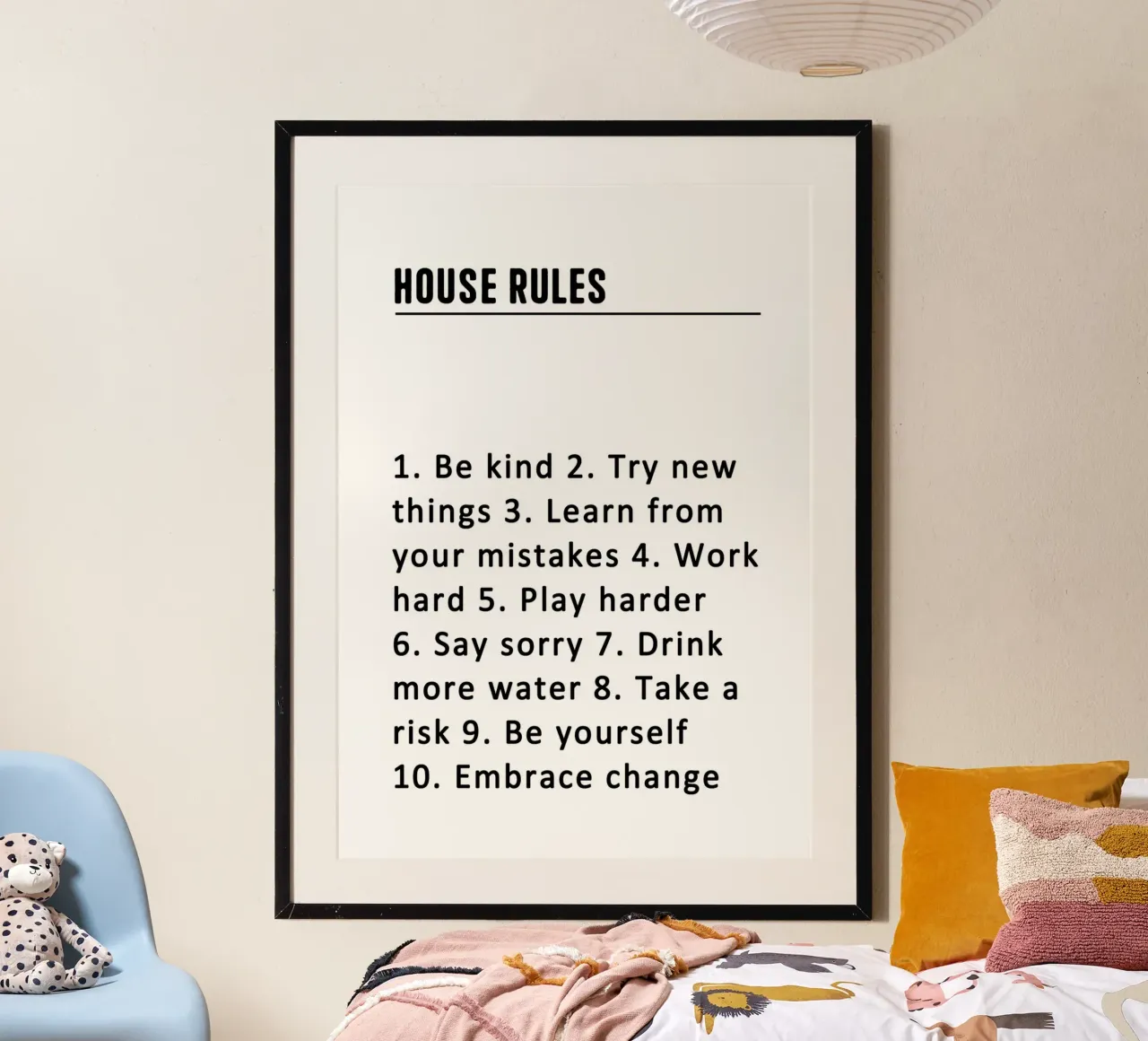 House Rules poster da WORD & WONDER