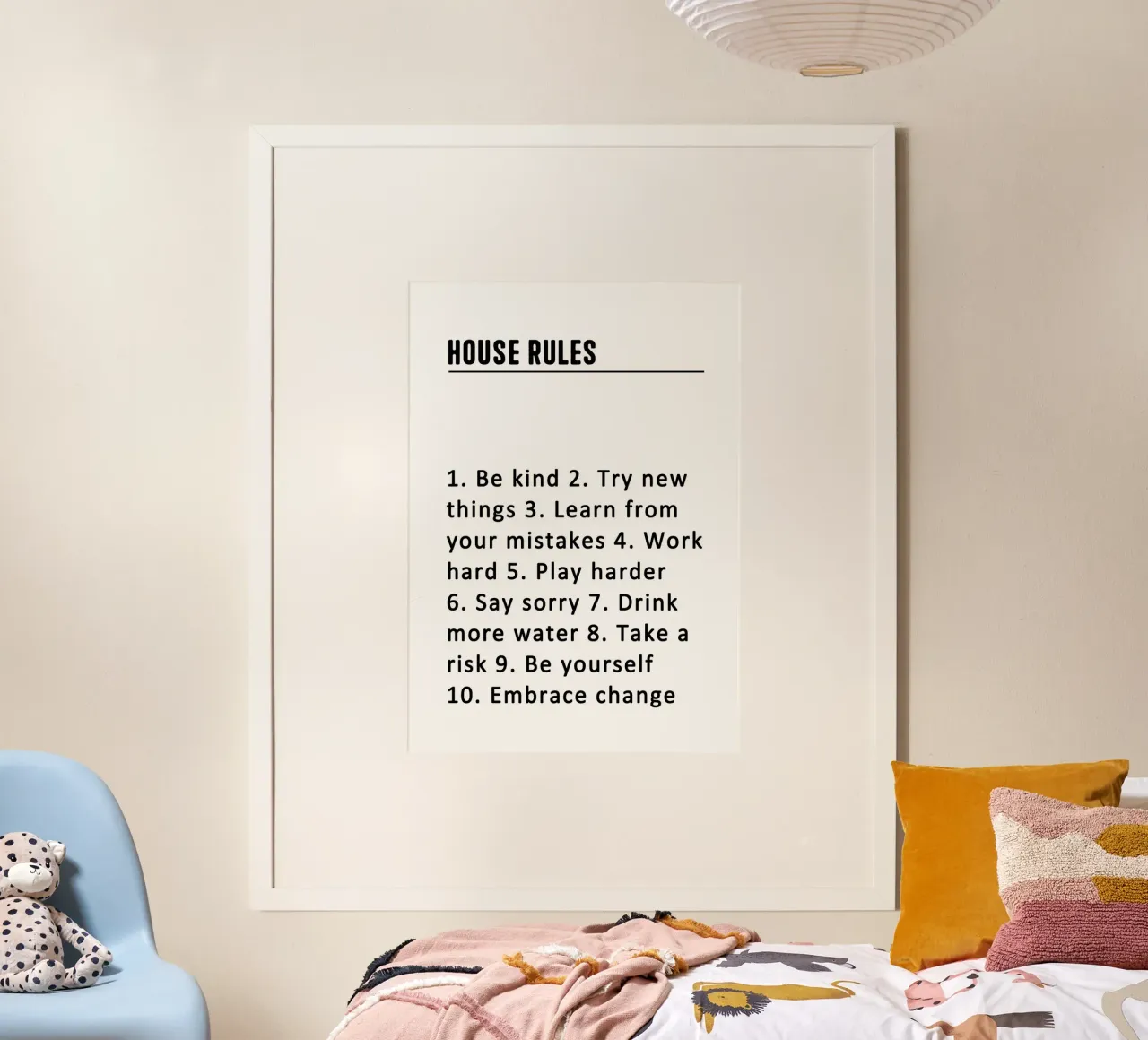 House Rules poster da WORD & WONDER