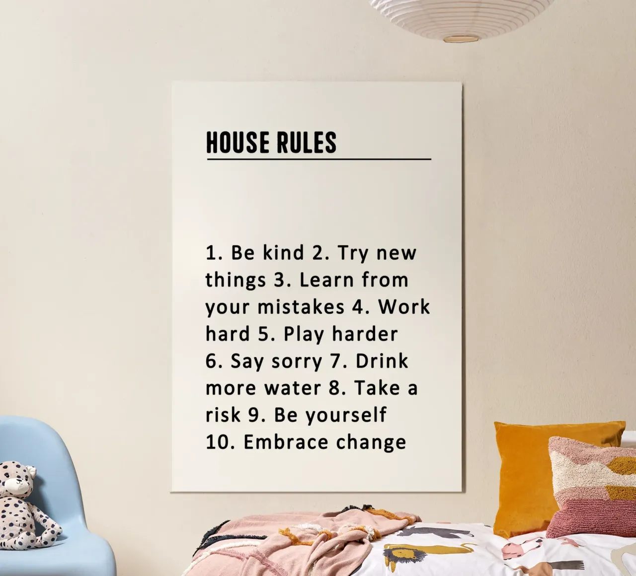 House Rules poster da WORD & WONDER