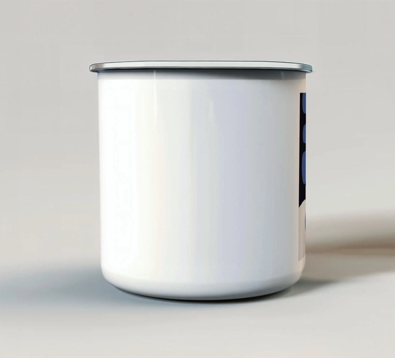 forme astratte cerchi forme blu tazza in smalto da Lindsey W Fernandez
