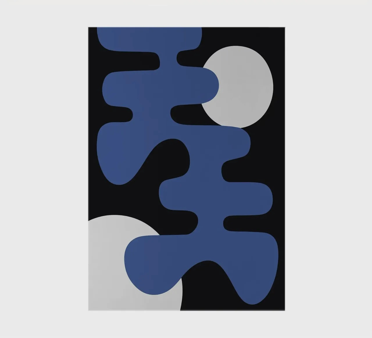 abstrakte Formen Kreise blau Formen Notizbuch von Lindsey W Fernandez
