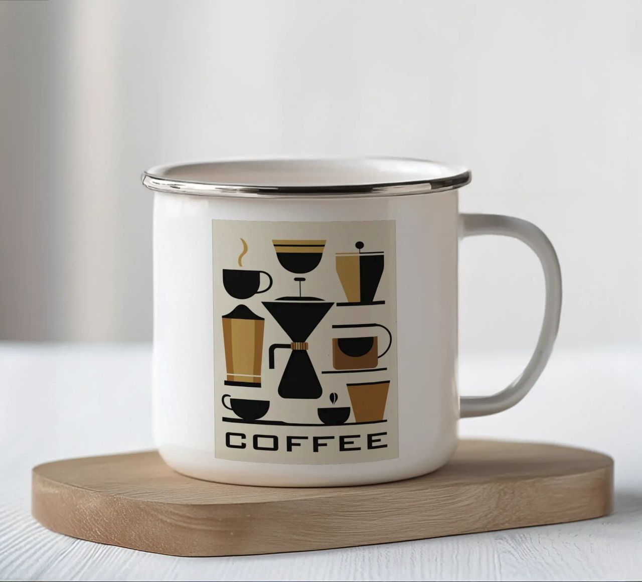 tazze di caffè tazzine caffettiera tazza in smalto da Lindsey W Fernandez