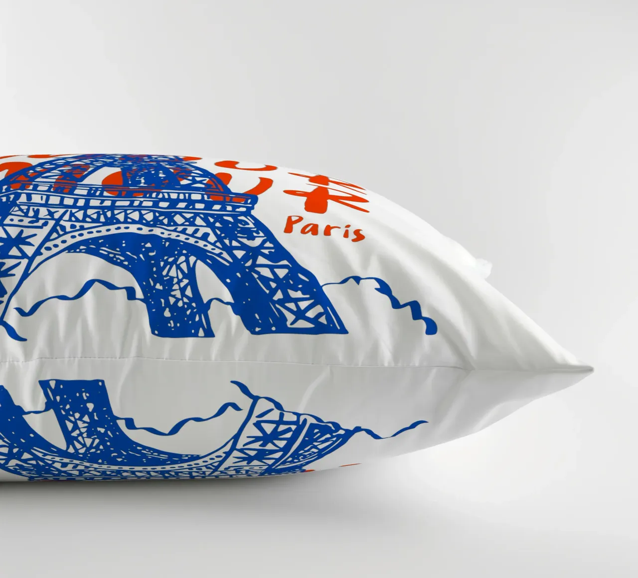 blue Eiffel Tower design cuscino da ramosashop