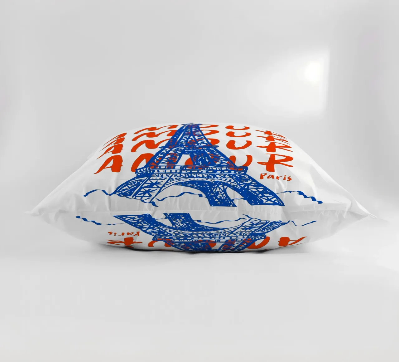 blue Eiffel Tower design cuscino da ramosashop