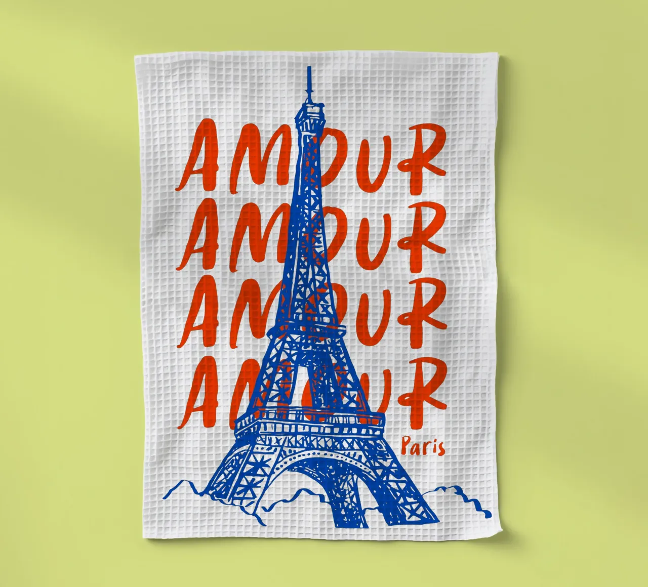 blue Eiffel Tower design canovaccio da cucina da ramosashop