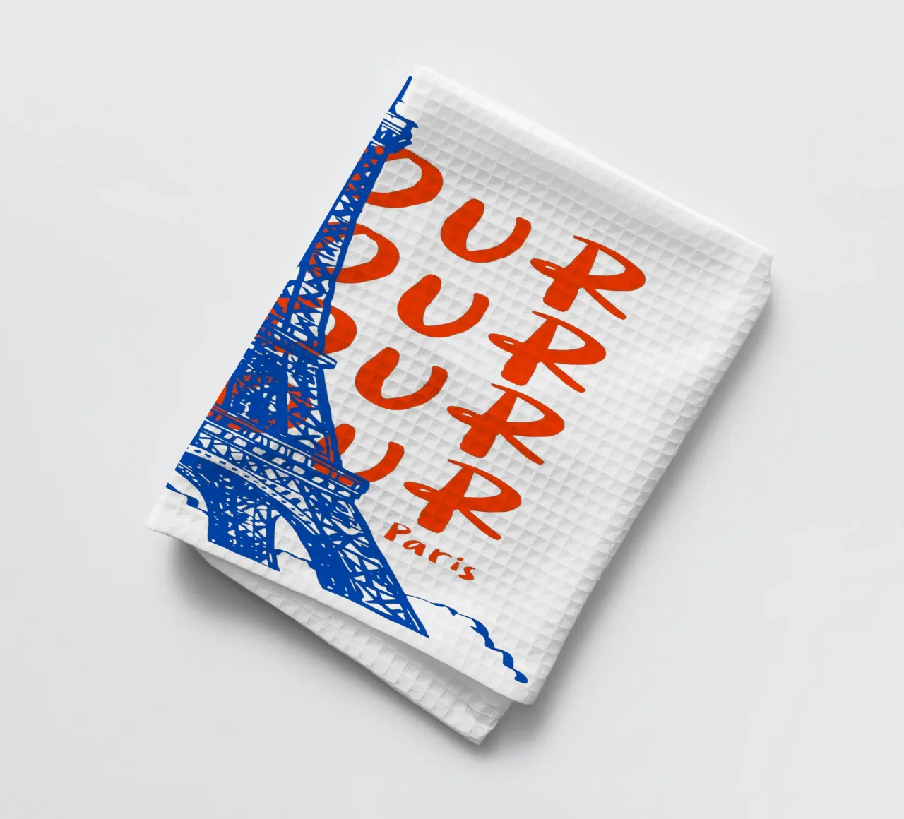 blue Eiffel Tower design canovaccio da cucina da ramosashop