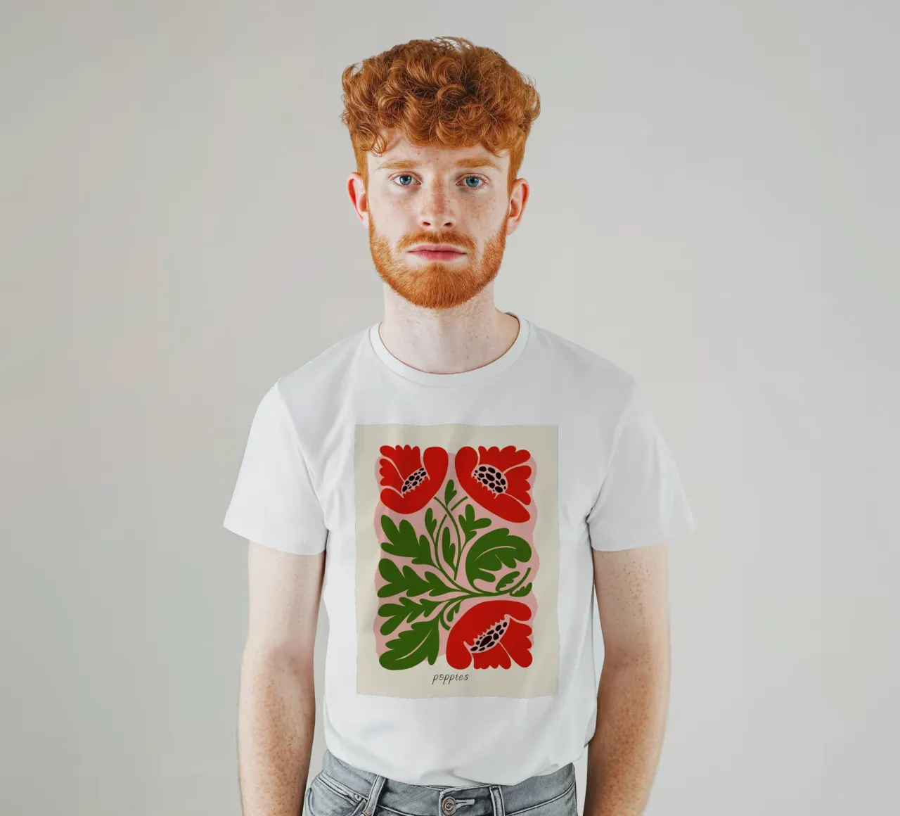 Papaveri rossi t-shirt da IamHomeStudio