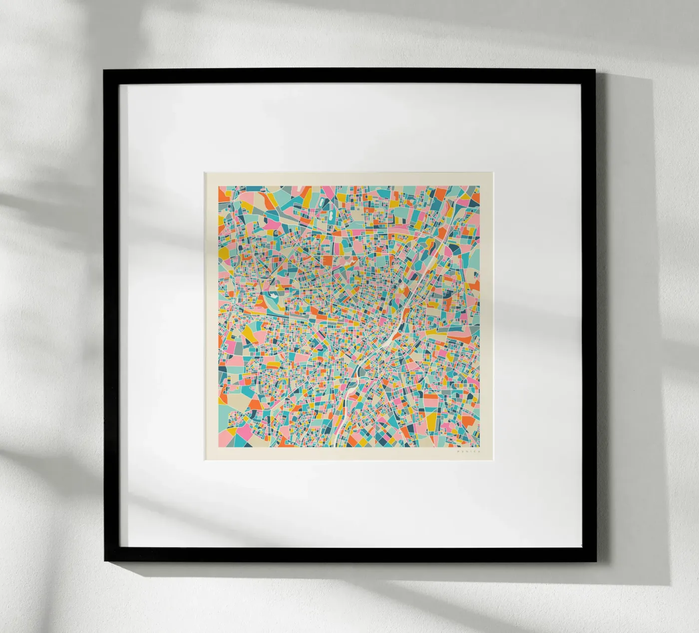 MUNICH MAP poster by Jazzberry Blue