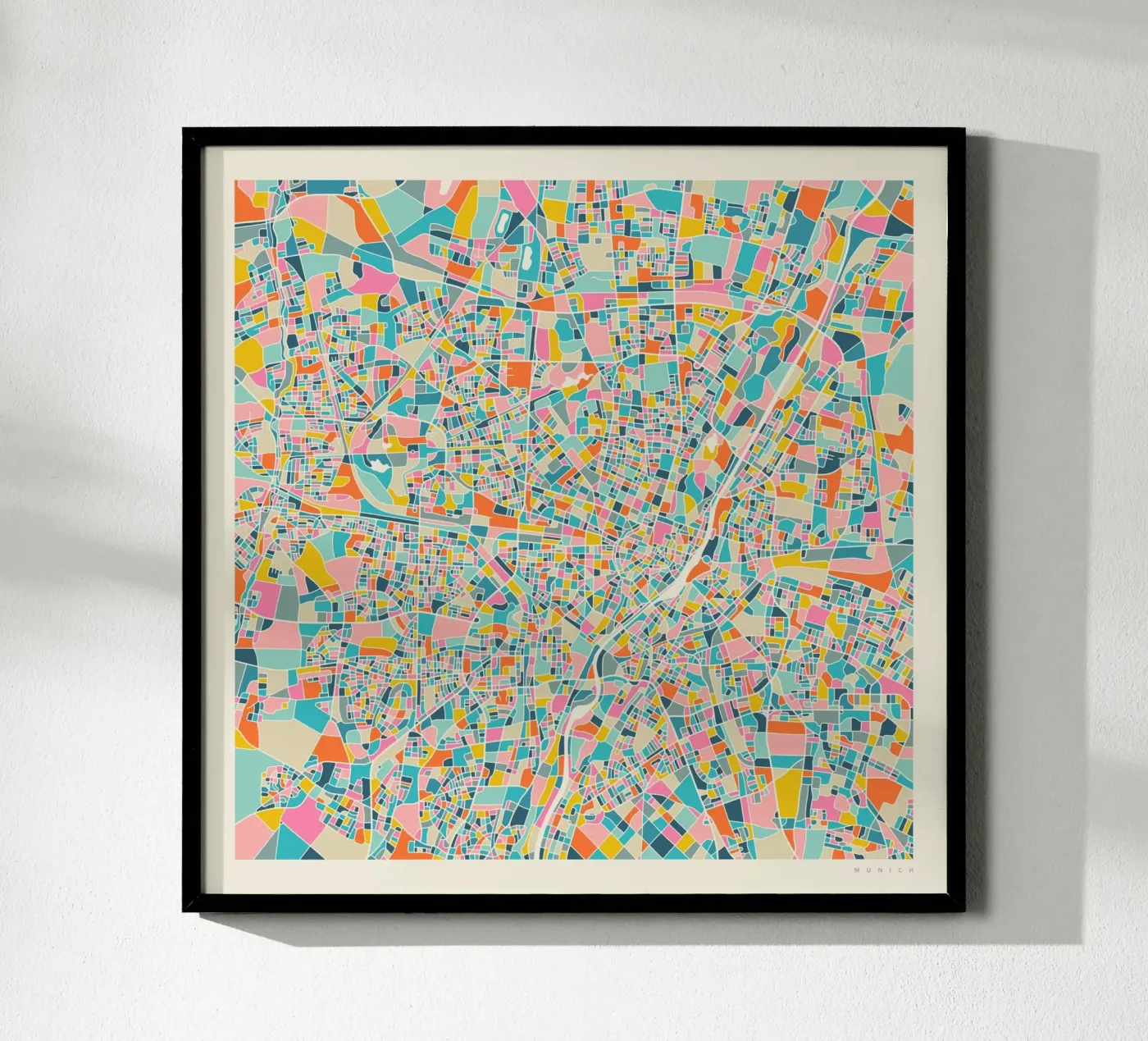 MUNICH MAP poster by Jazzberry Blue