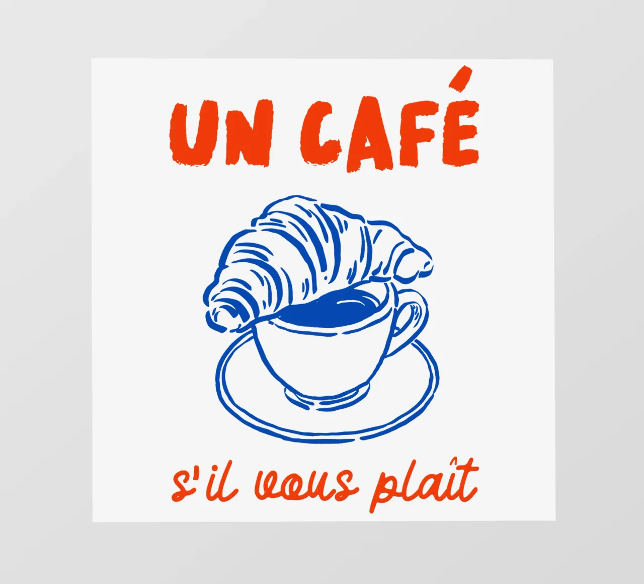 drawing of a coffee cup pvc cover by ramosashop