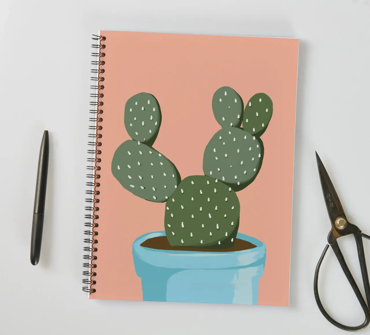Cactus 08 spiral notebook by Little Dean