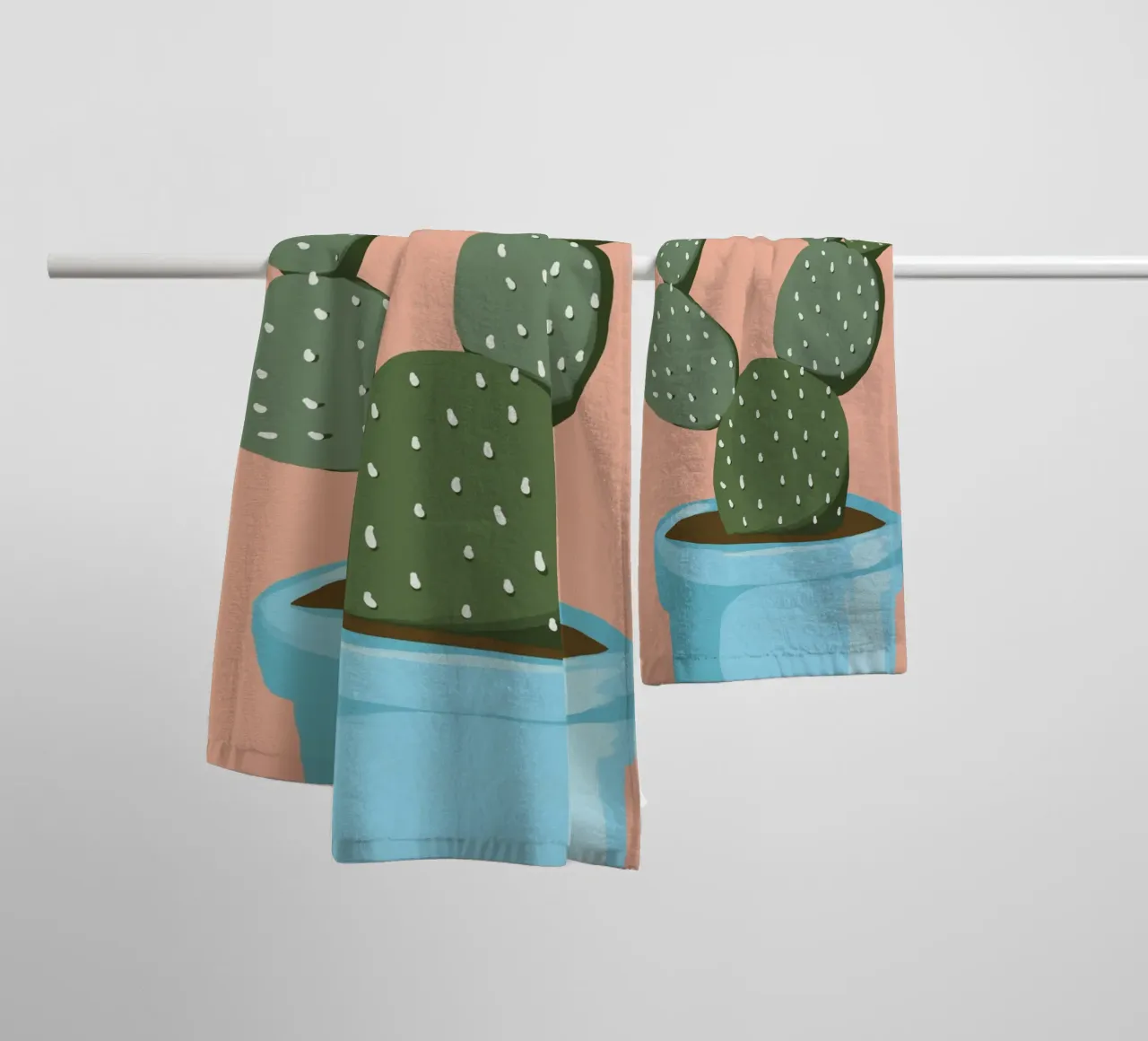 Cactus 08 asciugamano da bagno da Little Dean