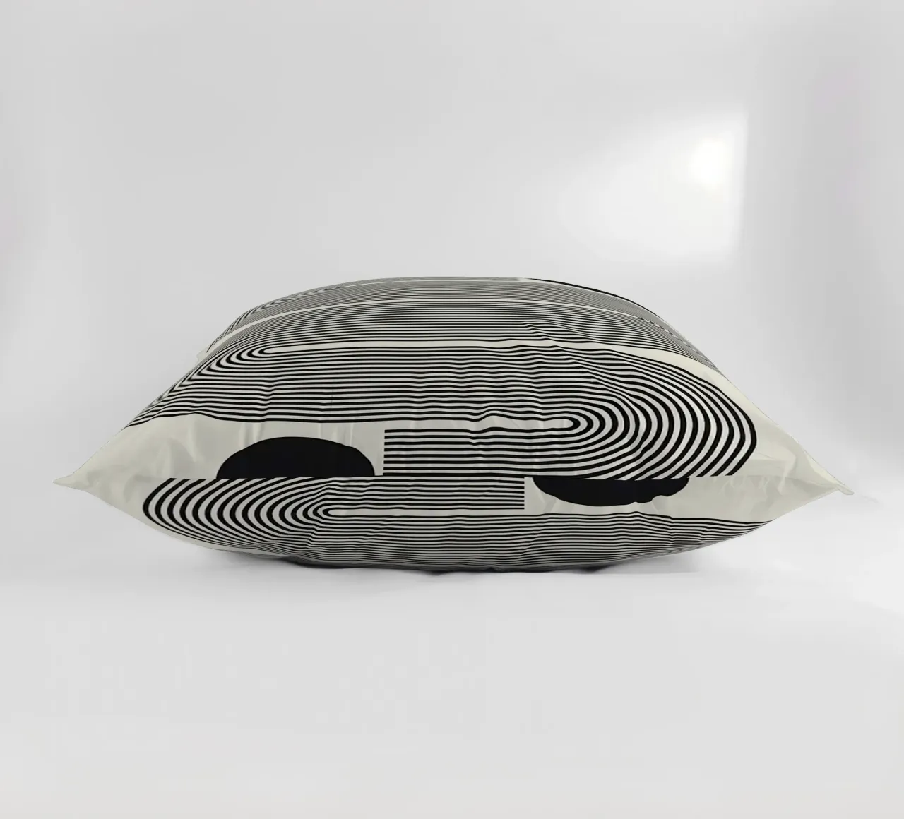 cerchi neri linee curve forme geometriche cuscino da Lindsey W Fernandez