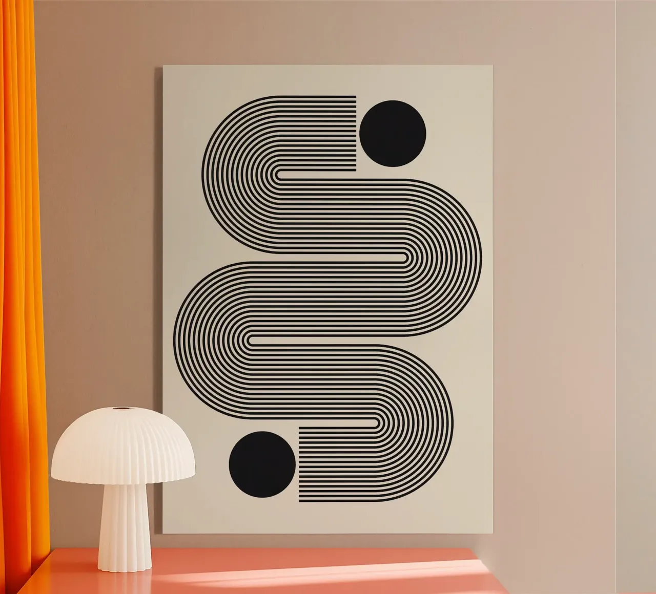 cerchi neri linee curve forme geometriche plexiglass da Lindsey W Fernandez