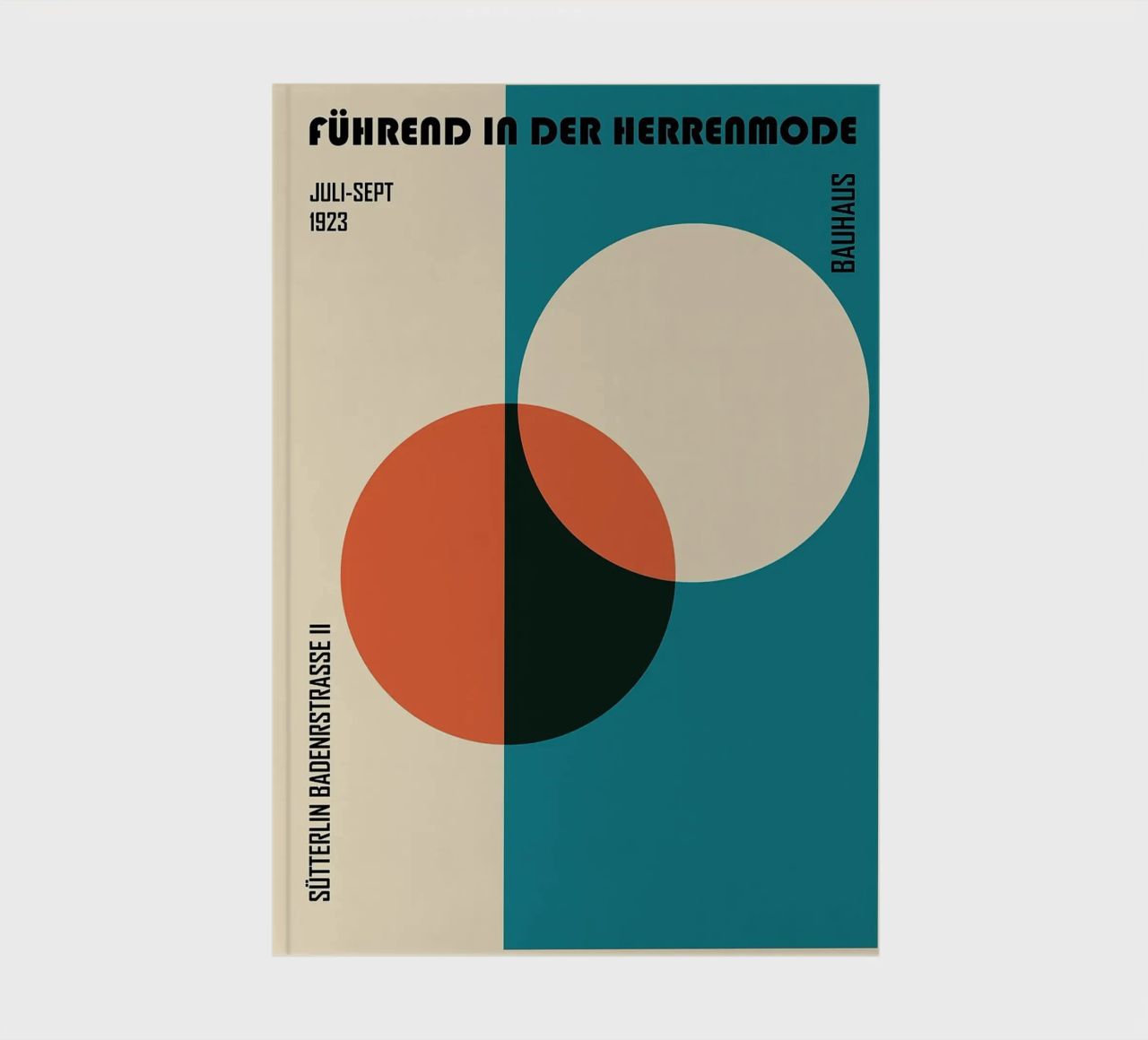 geometric shapes circles red circle blue circle notebook by Lindsey W Fernandez