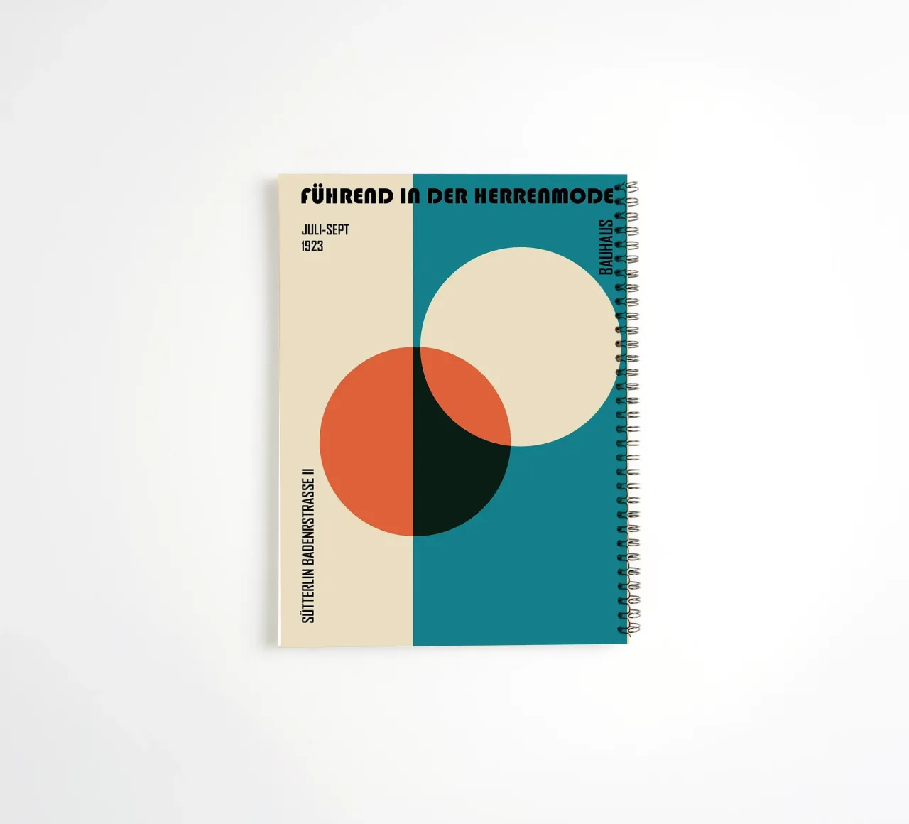 forme geometriche cerchi cerchio rosso cerchio blu diario ad anelli da Lindsey W Fernandez
