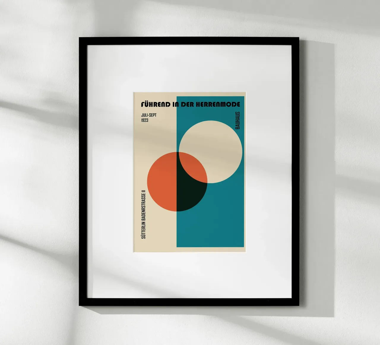 forme geometriche cerchi cerchio rosso cerchio blu poster da Lindsey W Fernandez