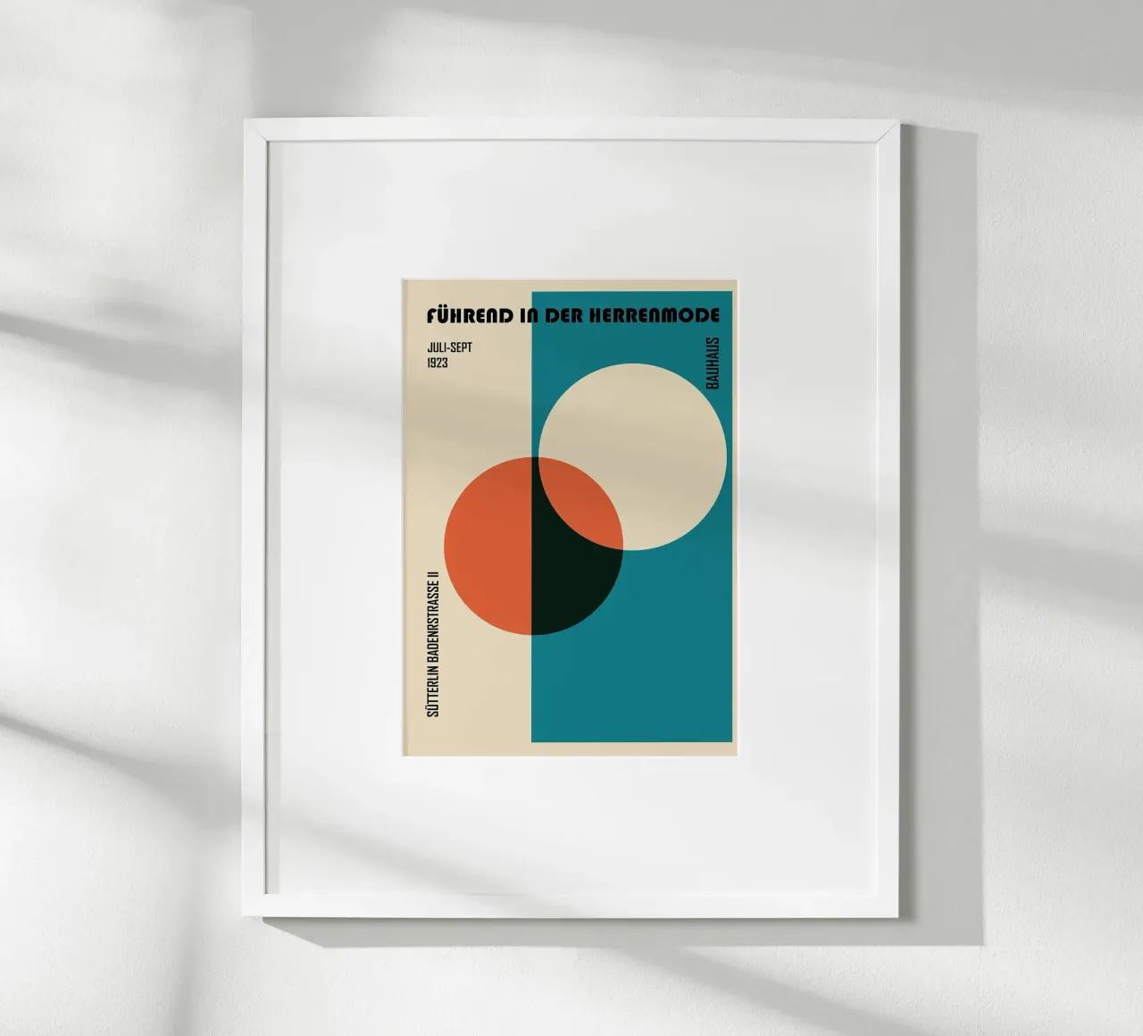 forme geometriche cerchi cerchio rosso cerchio blu poster da Lindsey W Fernandez
