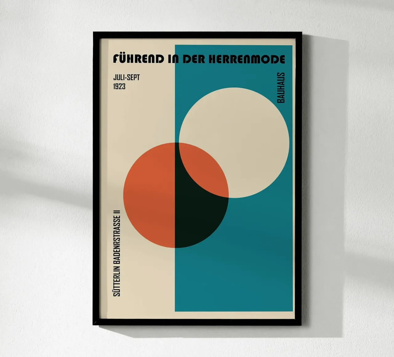 forme geometriche cerchi cerchio rosso cerchio blu poster da Lindsey W Fernandez