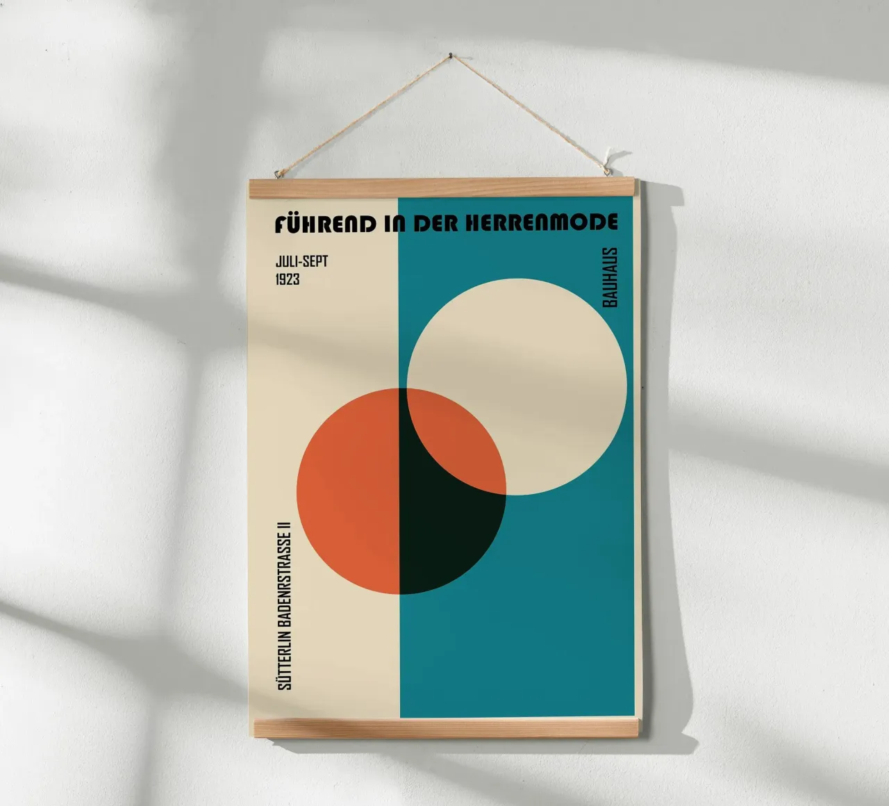 forme geometriche cerchi cerchio rosso cerchio blu poster da Lindsey W Fernandez