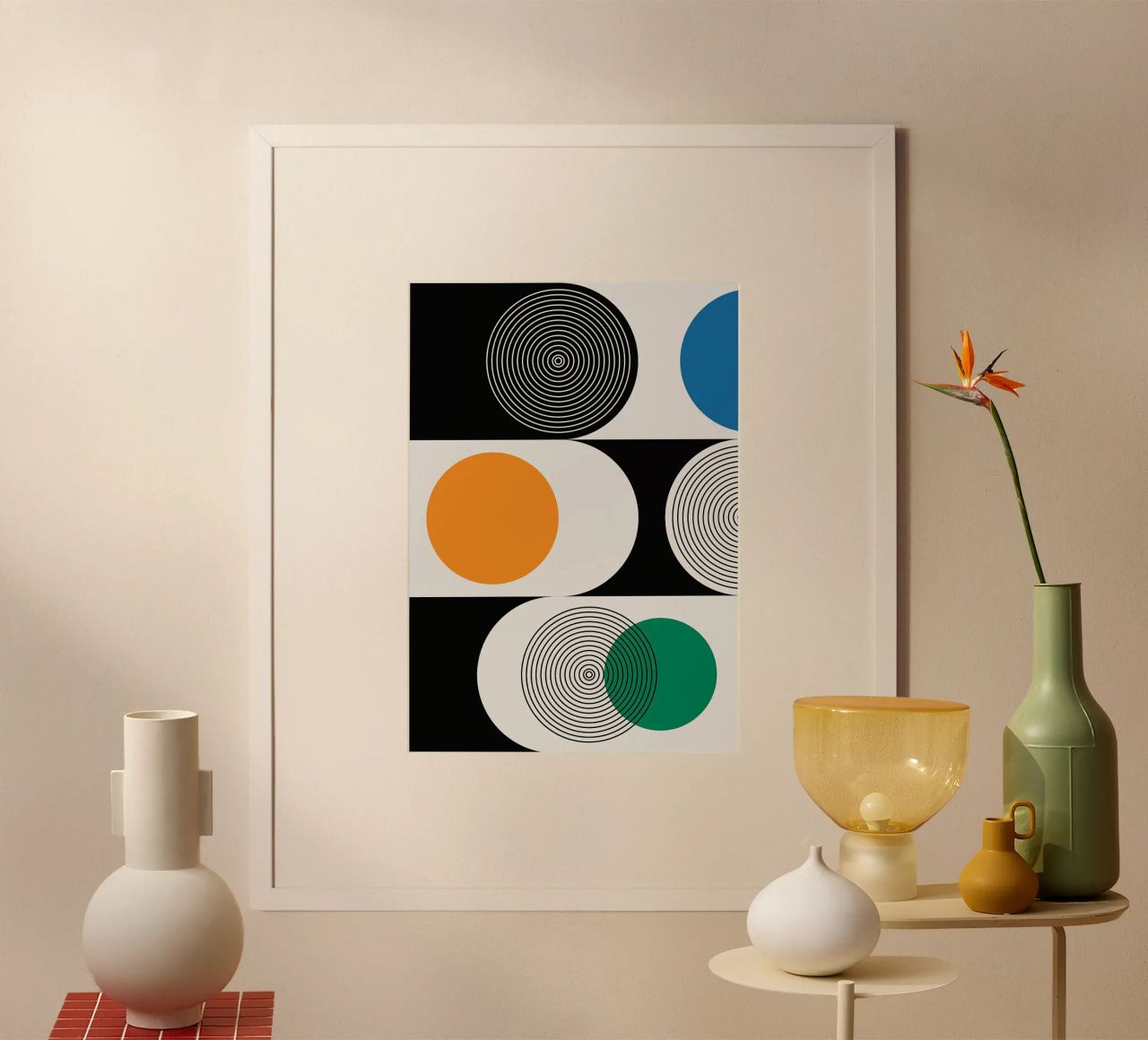 circles concentric overlapping geometric poster by Lindsey W Fernandez