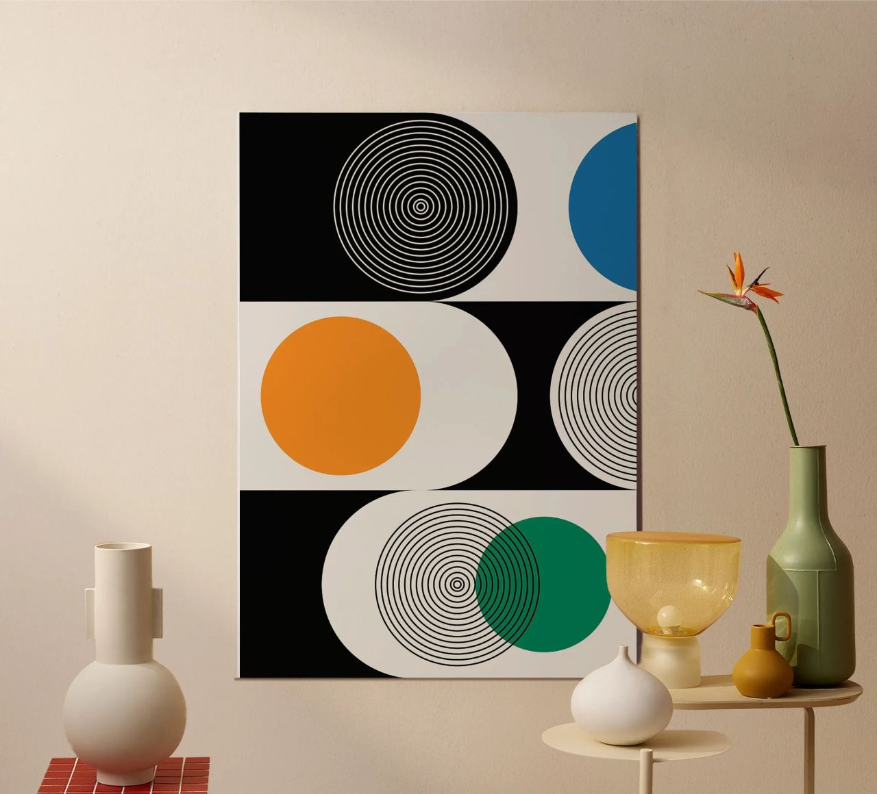 circles concentric overlapping geometric poster by Lindsey W Fernandez