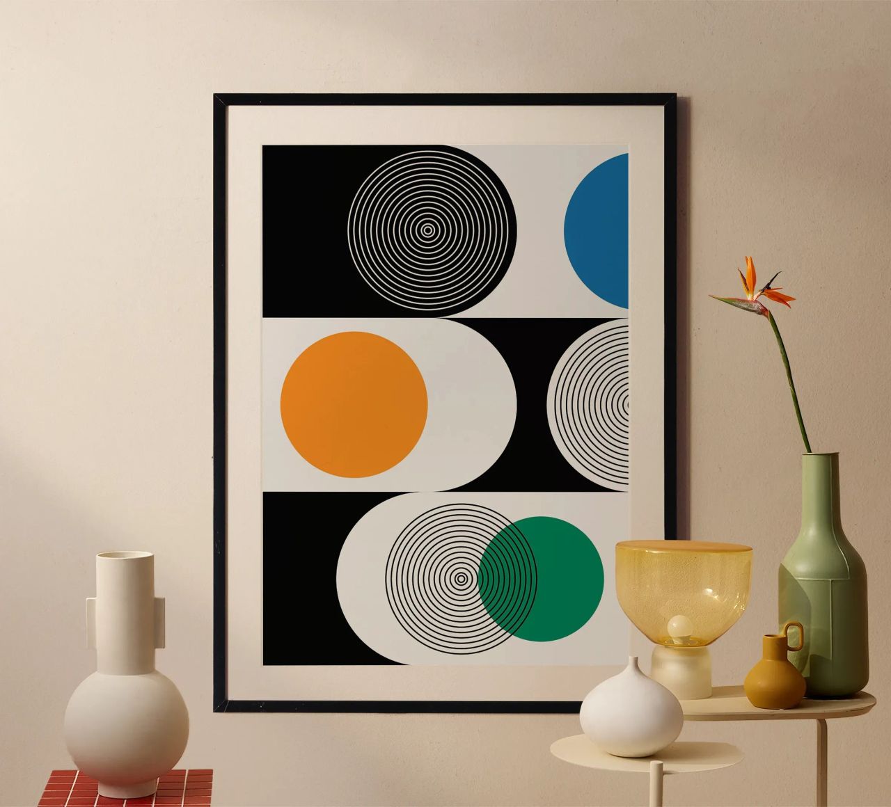 circles concentric overlapping geometric poster by Lindsey W Fernandez