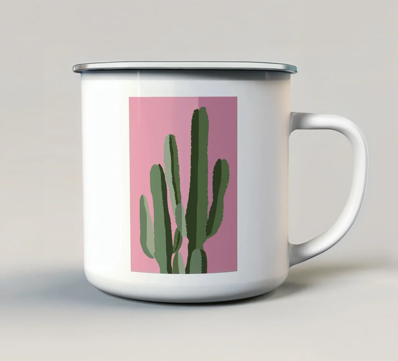 Cactus 09 emaille mok van Little Dean