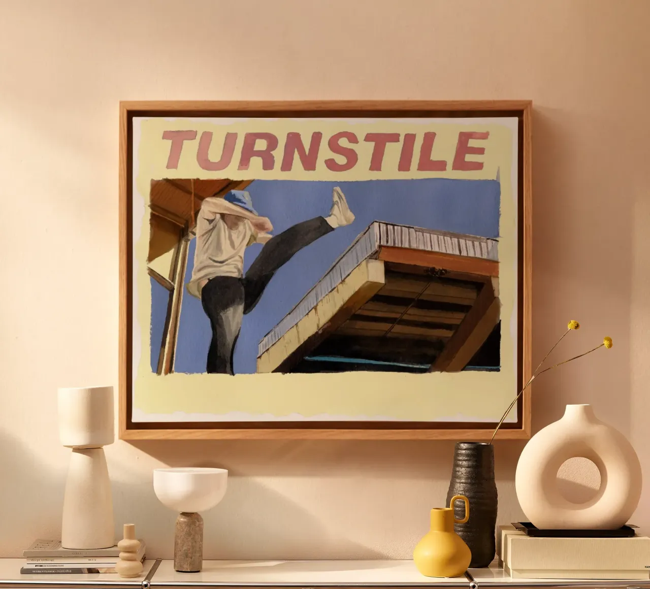 Turnstile tela con Cornice a cassetta da Nadirsungga