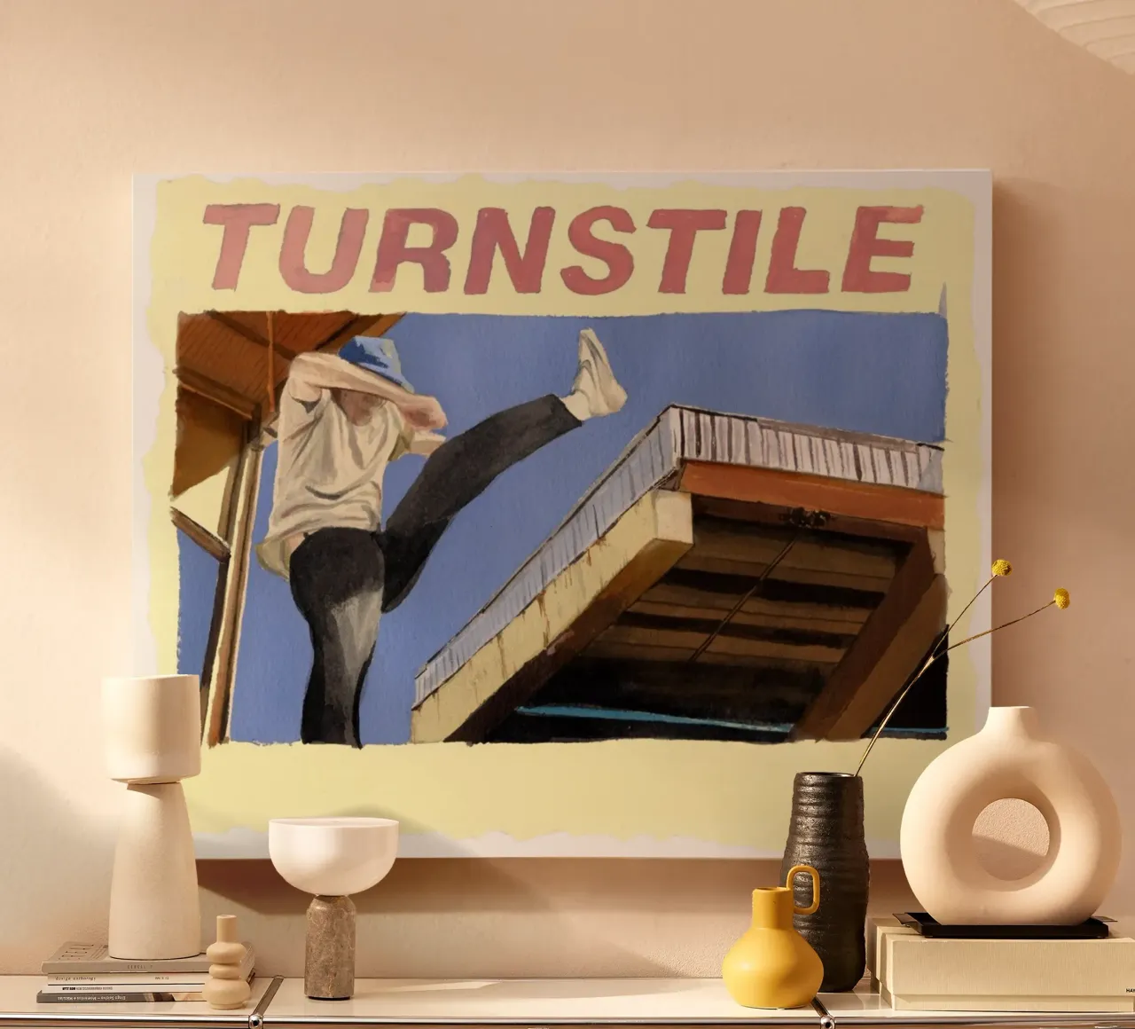 Turnstile tela con Cornice a cassetta da Nadirsungga