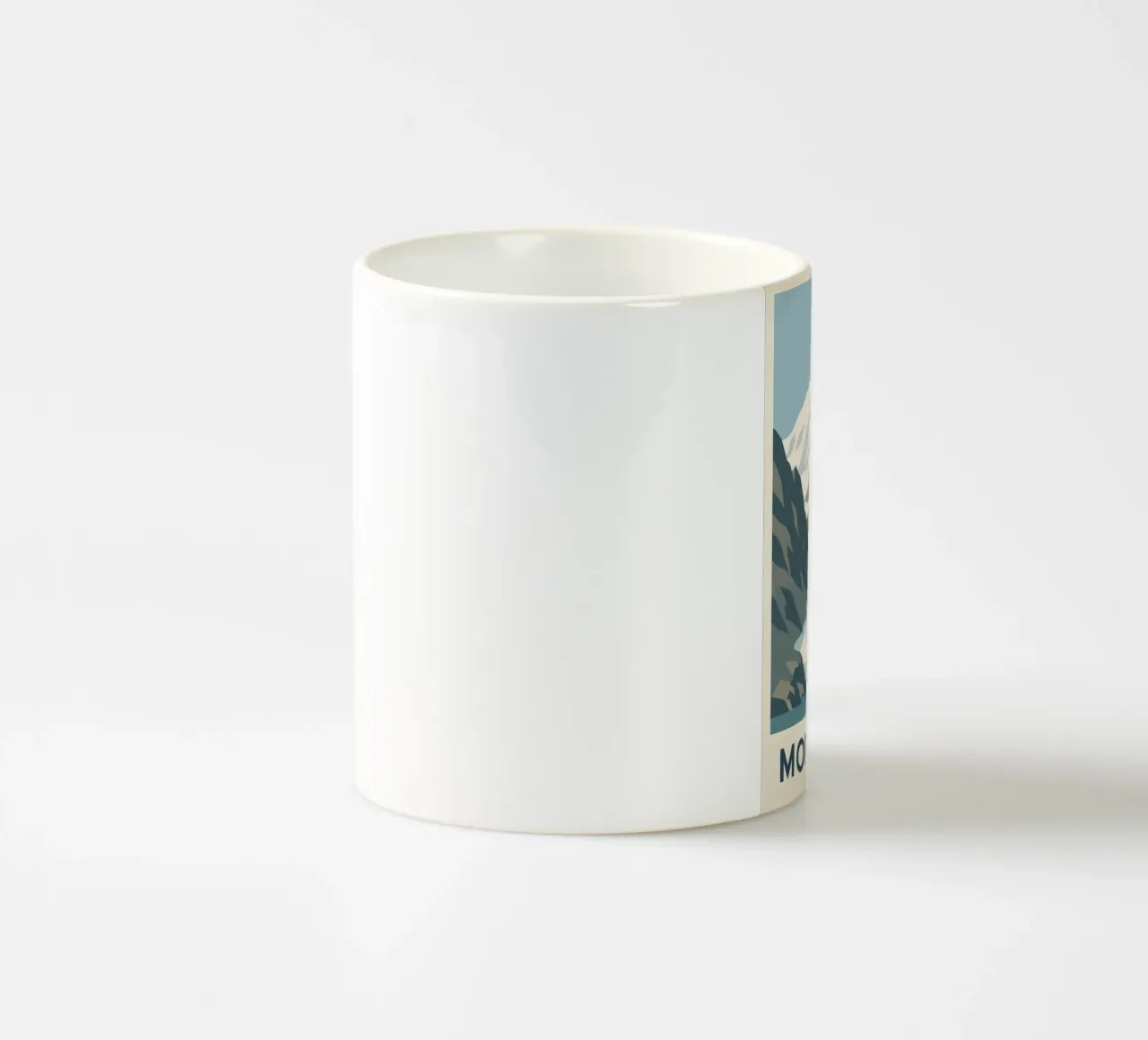 Il Monte Bianco, la forza tranquilla delle vette tazza in ceramica da JETLAG | affiches voyage