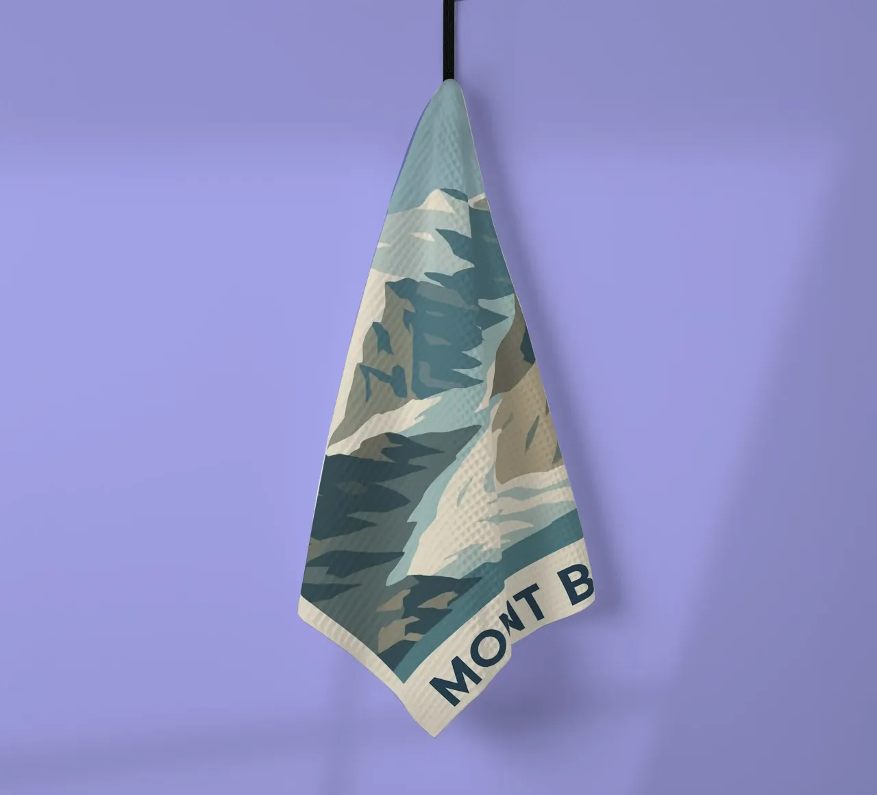 Il Monte Bianco, la forza tranquilla delle vette canovaccio da cucina da JETLAG | affiches voyage